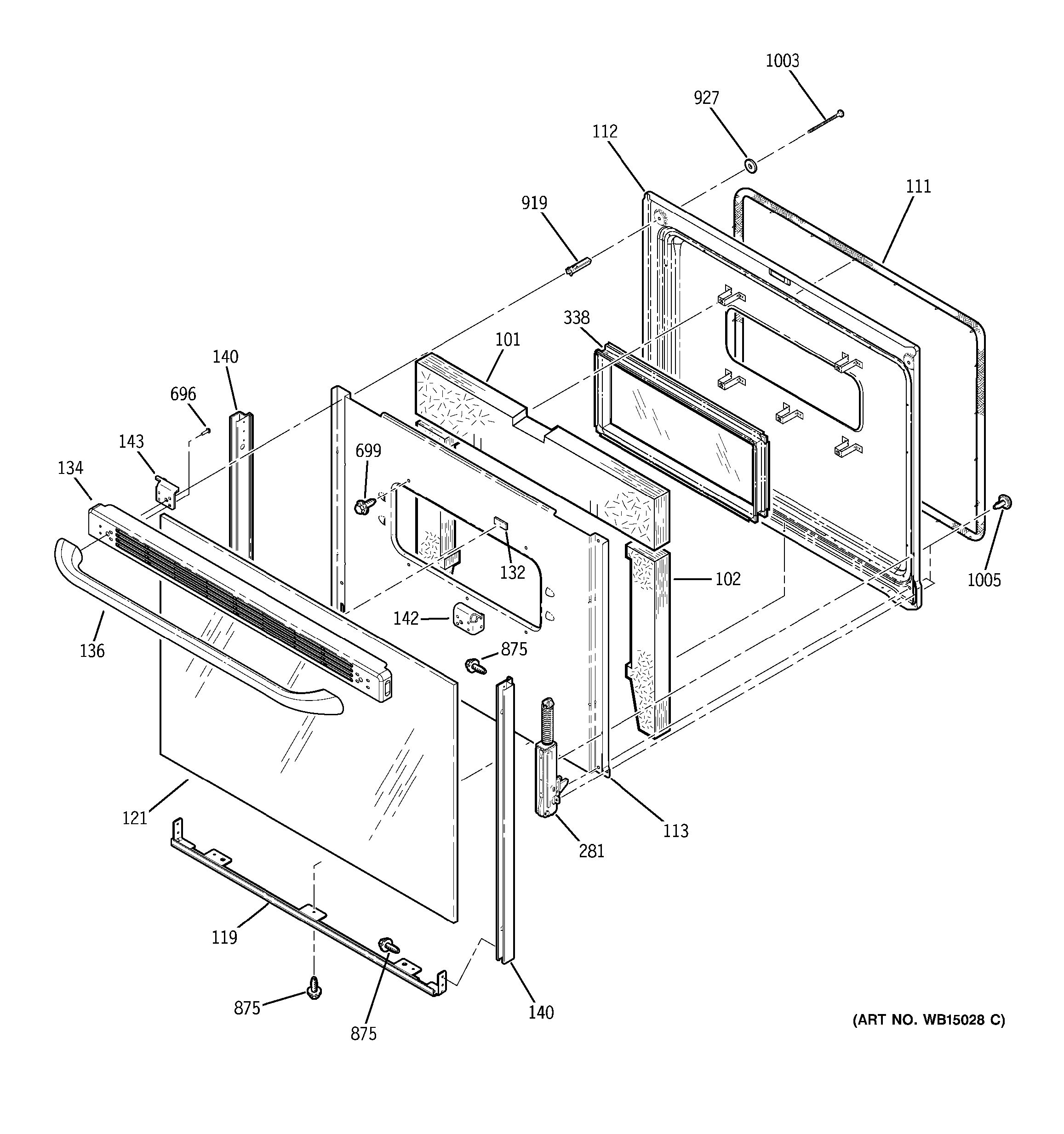 Assembly View for DOOR | JBP23DR2WW