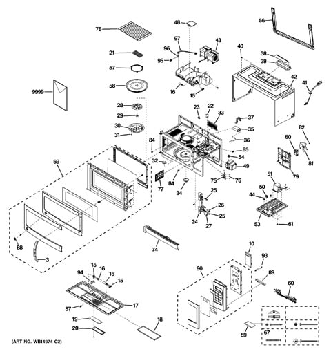 Sharp Carousel Microwave Parts Diagram
