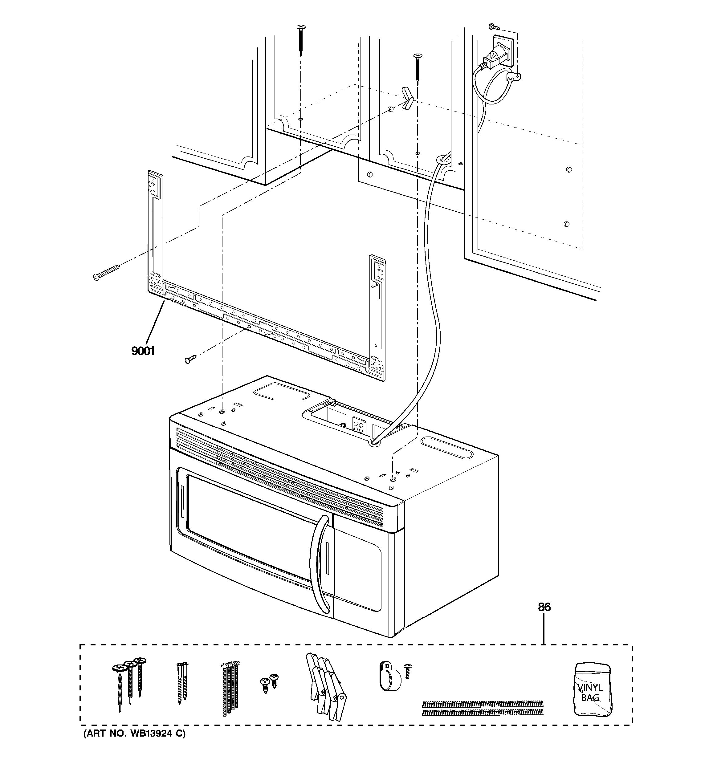 Assembly View for INSTALLATION PARTS | JNM1541SM5SS