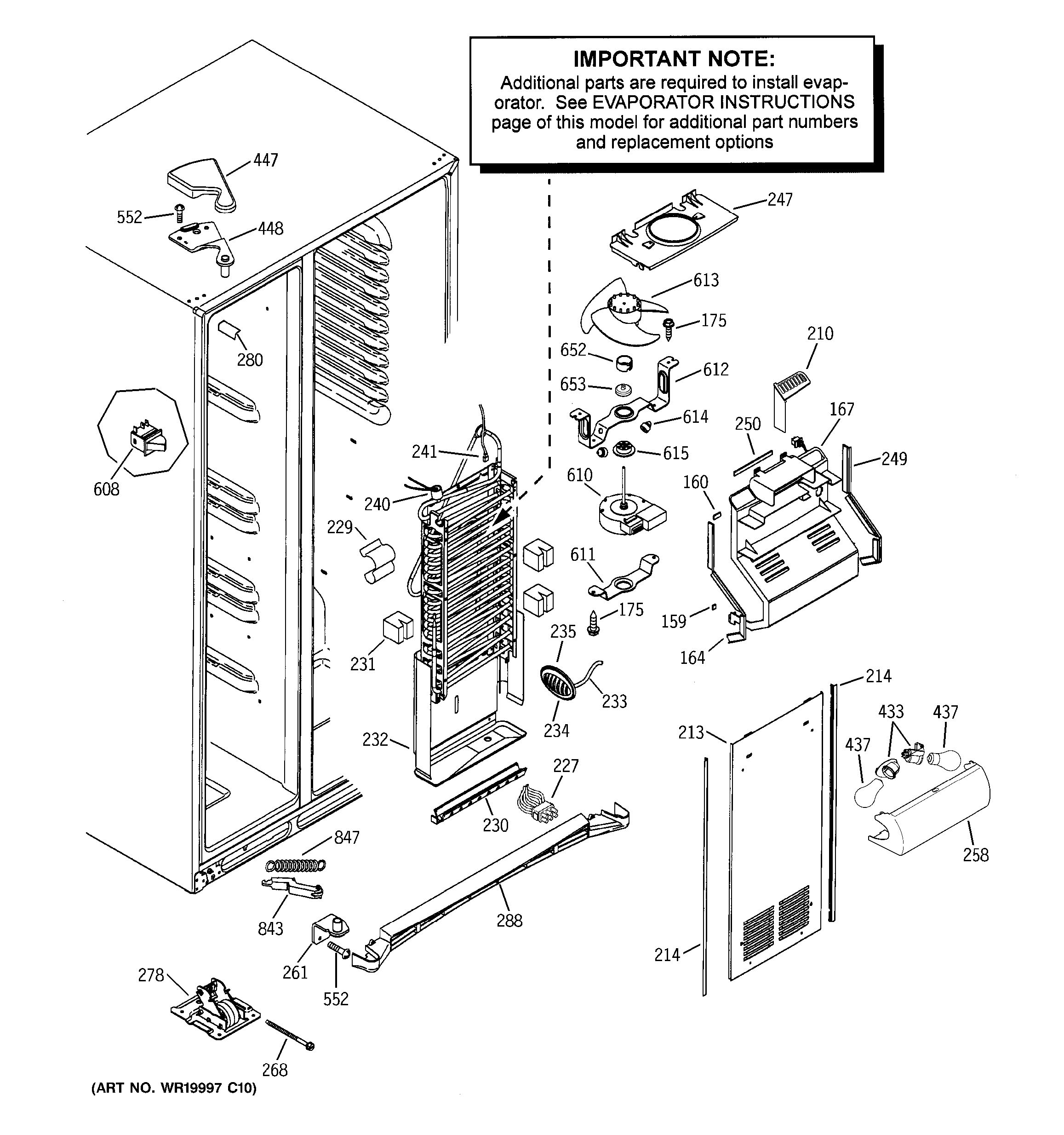 Assembly View for FREEZER SECTION | GSHS5KGXBCSS