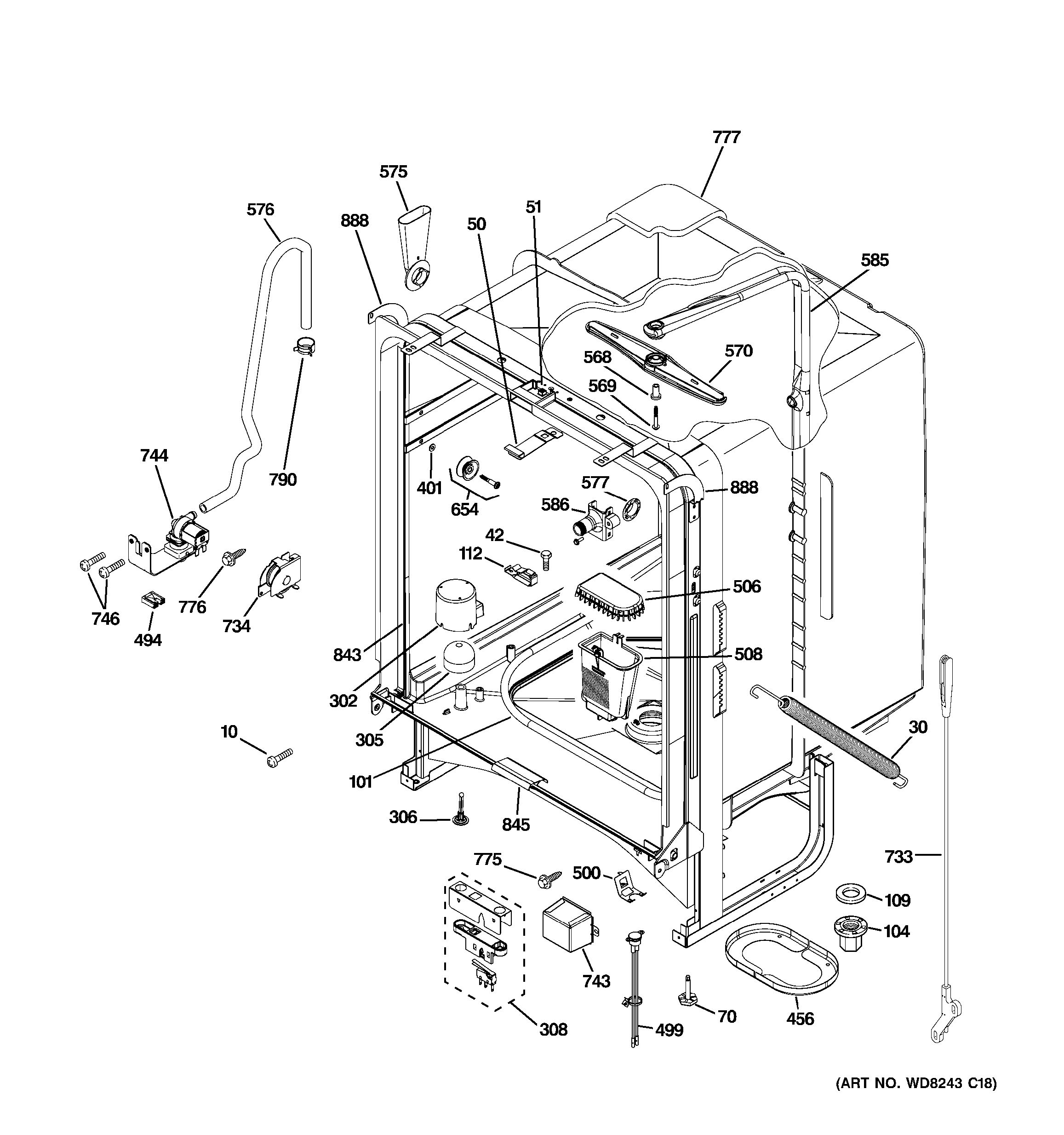 Assembly View for BODY PARTS | GLD5708V00BB