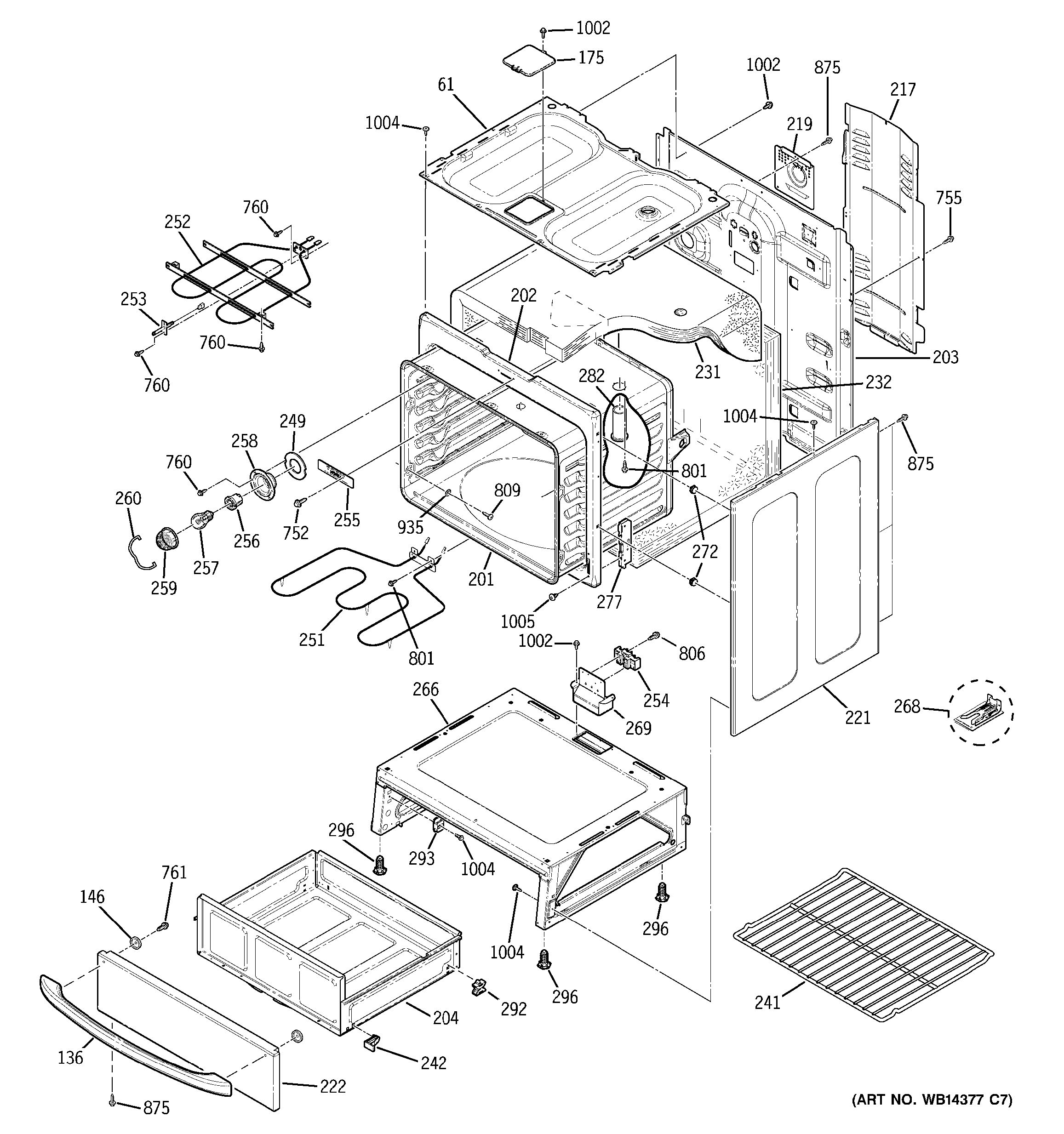 Assembly View for BODY PARTS | JBP35SD1SS