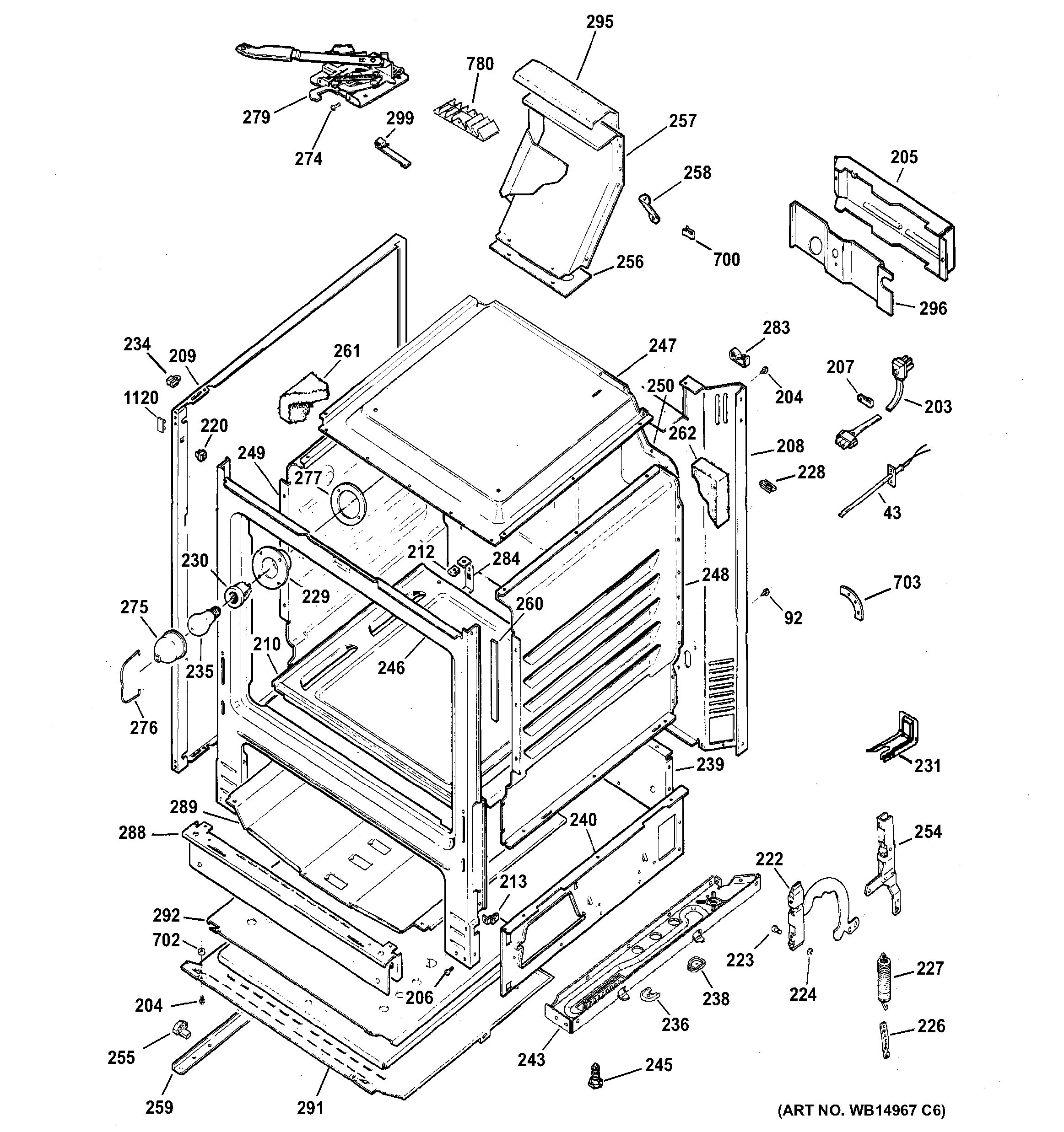 Assembly View for BODY PARTS | JGB282EED1ES