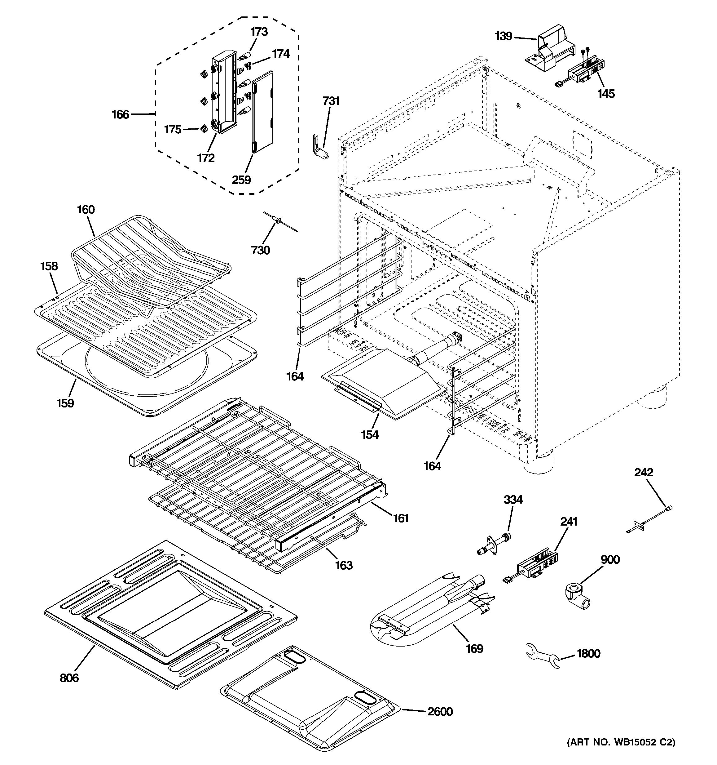 Assembly View for OVEN CAVITY PARTS ZGP364LRR3SS