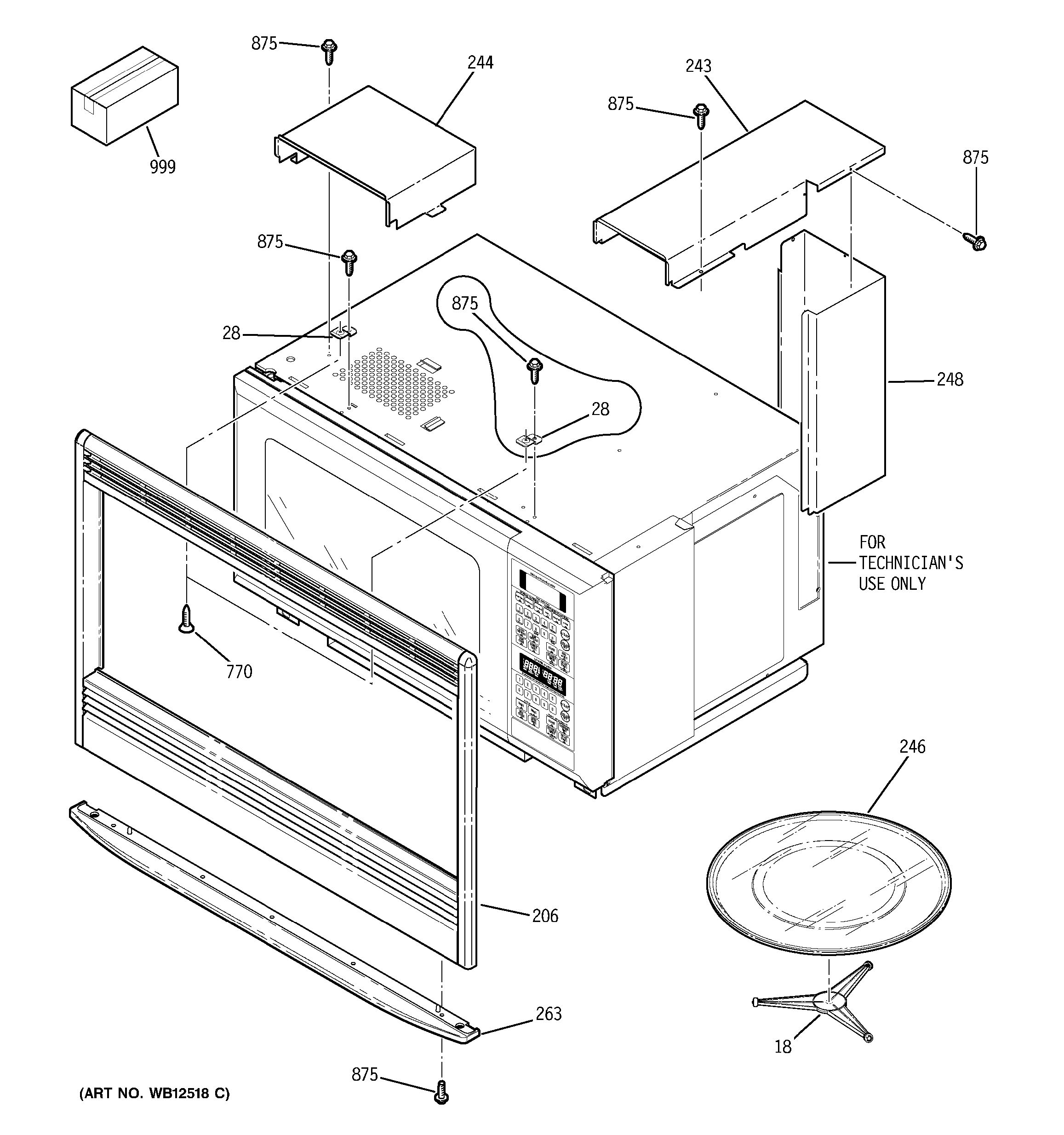 Assembly View for OVEN CAVITY | JKP90DP1BB