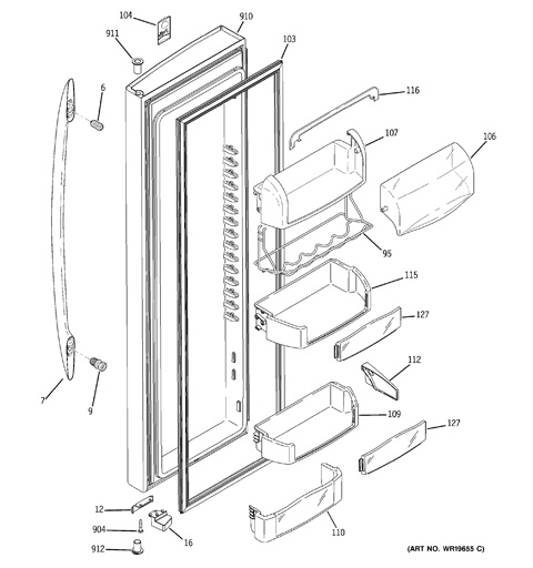 ge profile refrigerator pscs5rgxcfss