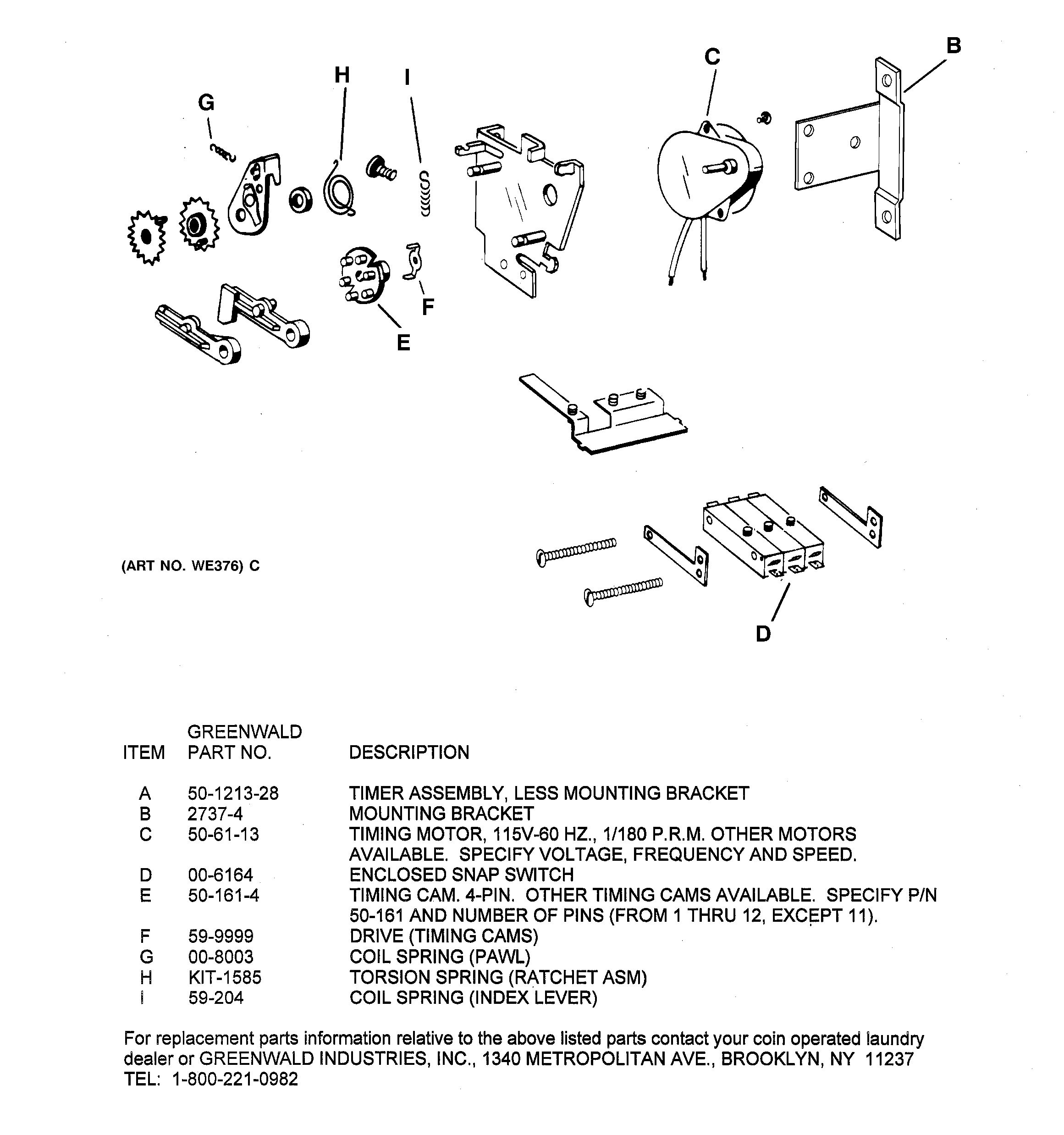 Assembly View for TIMER ASSEMBLY | DDC4400T5WH