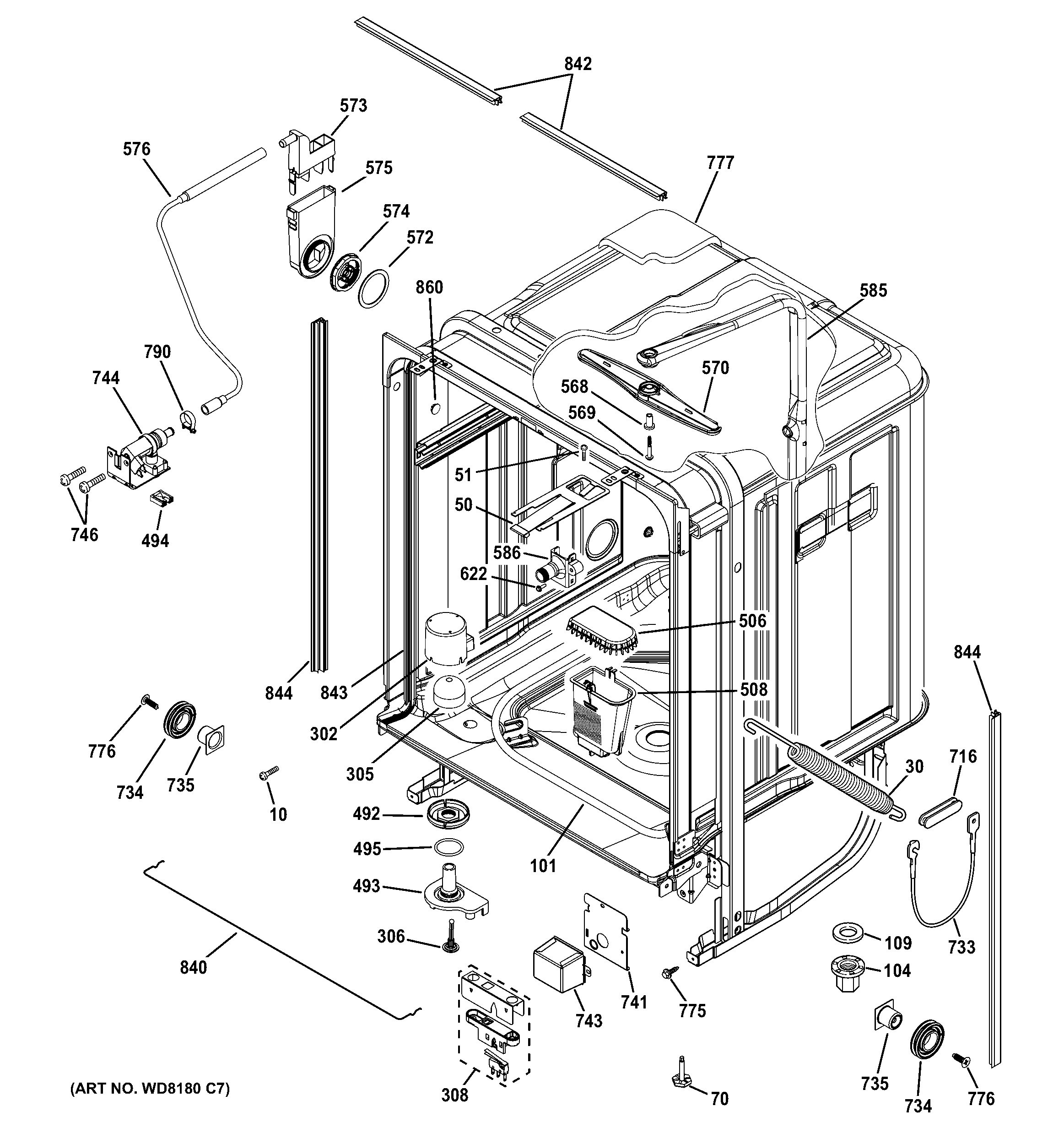 Assembly View for BODY PARTS CDW9380N20SS