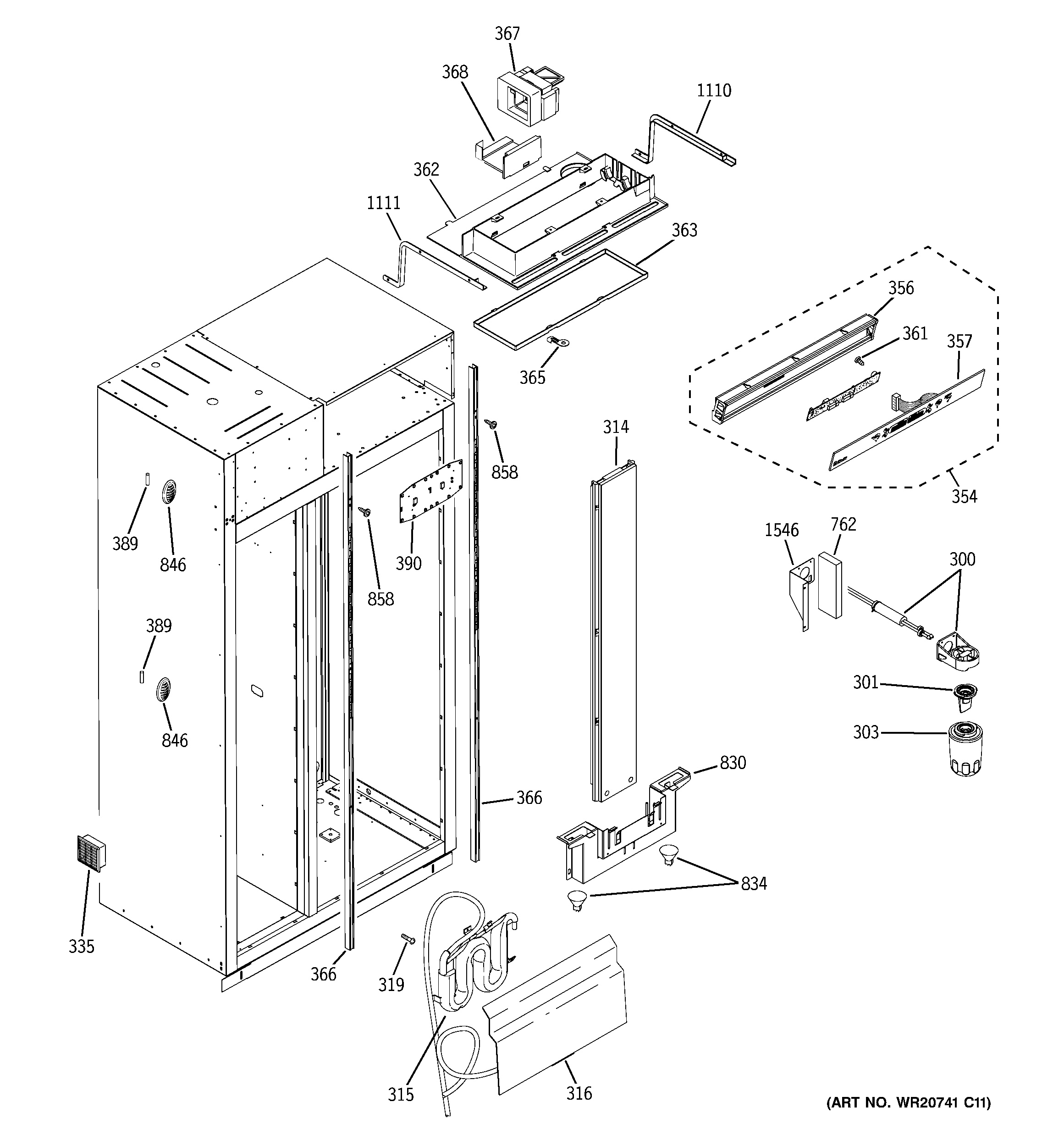 Assembly View for FRESH FOOD SECTION | ZIS480NXA