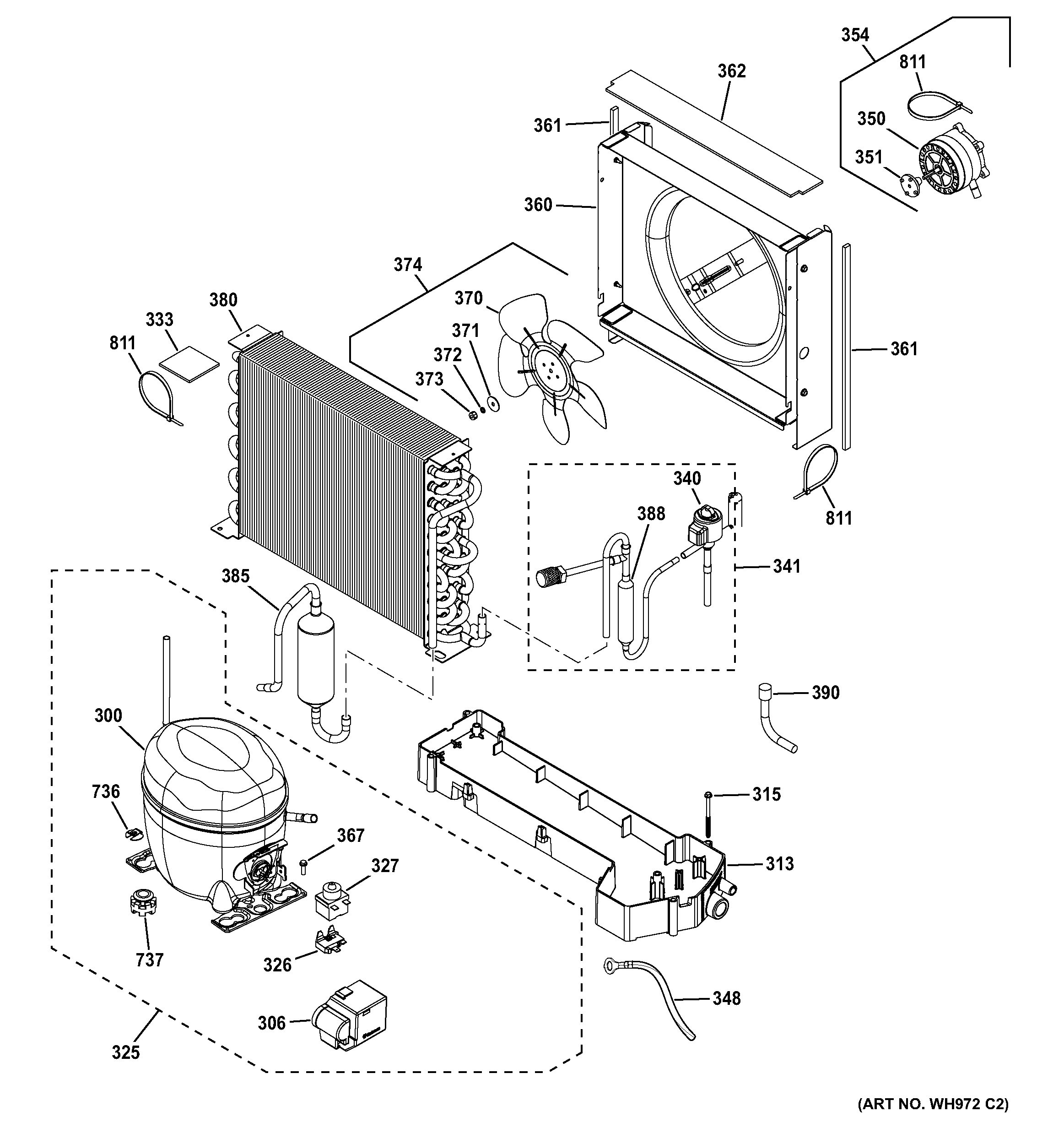 Assembly View For UNIT PARTS | GEH50DEEDSCB