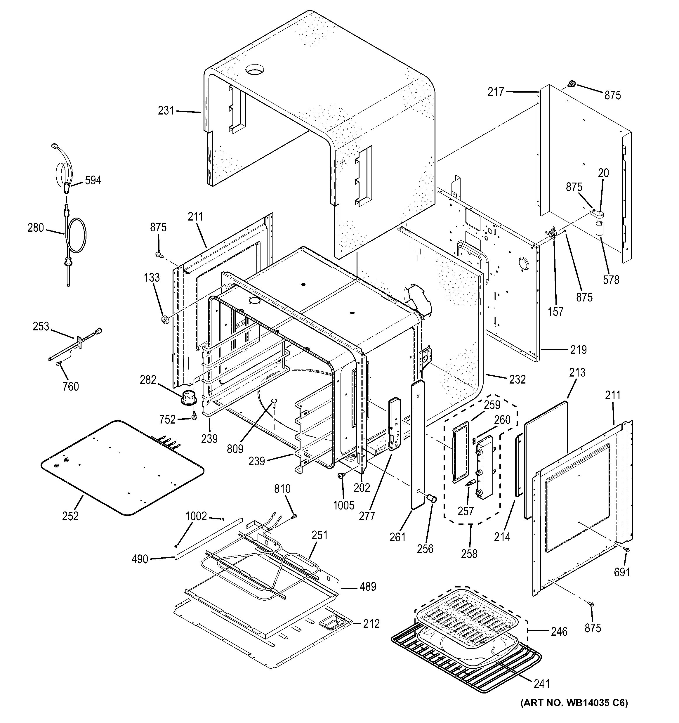 Assembly View for UPPER OVEN | ZET2SM3SS