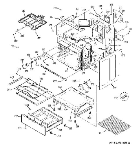 GE JB650EF1ES Parts List