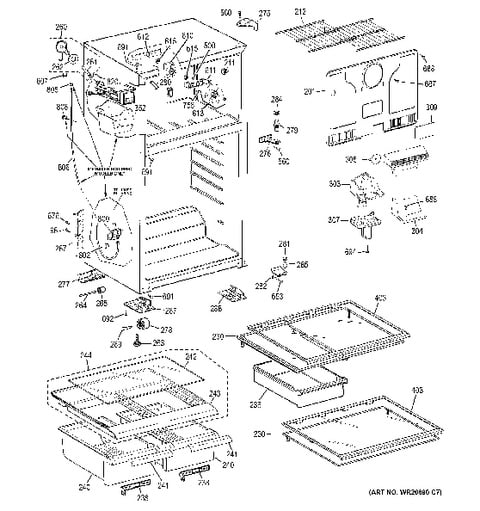 kenmore coldspot model 106 parts list