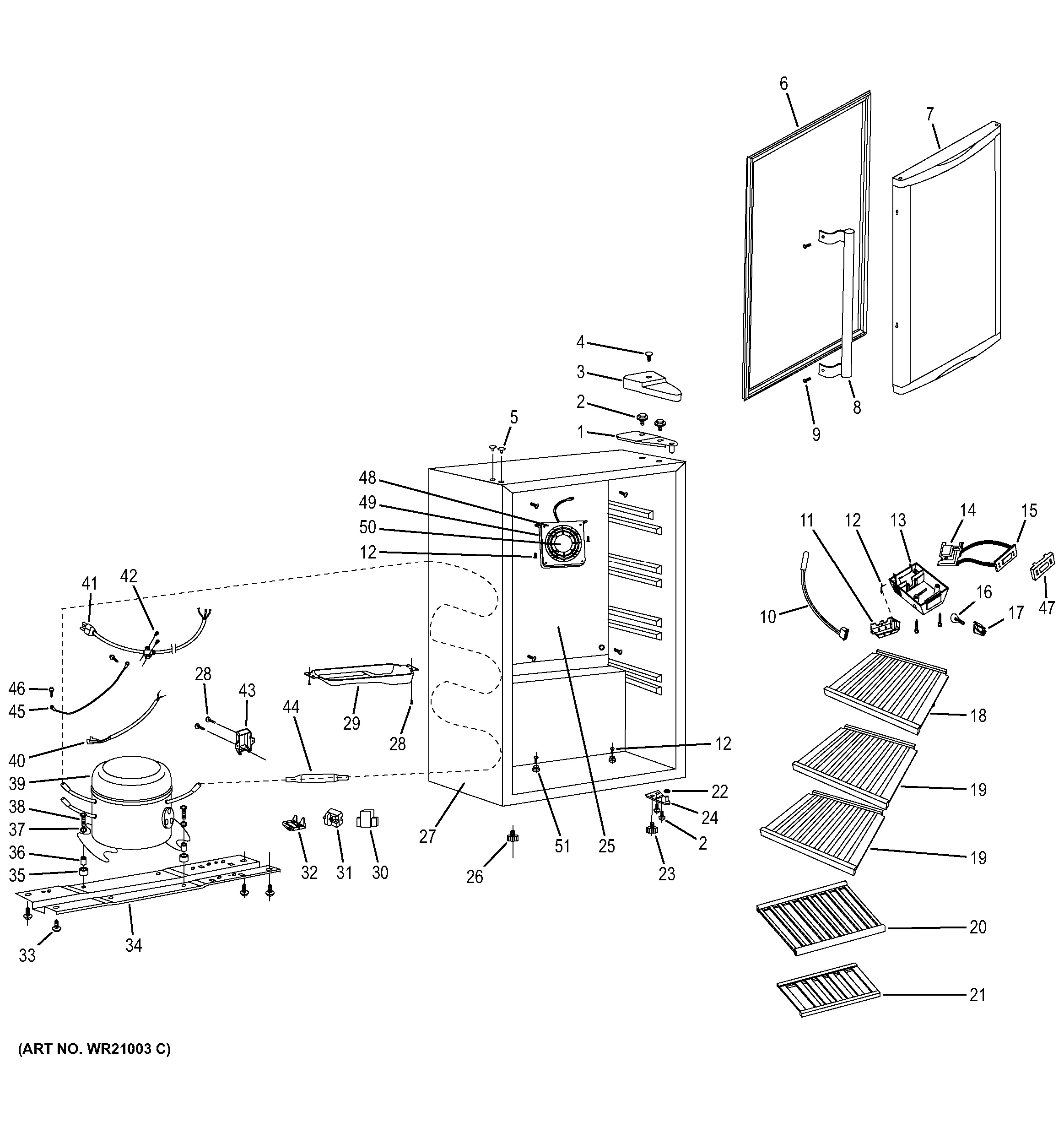 Assembly View for BEVERAGE CENTER | GVS04BDWDSS