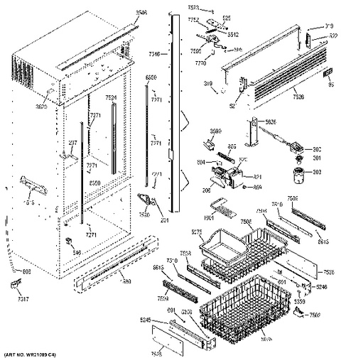 Ge Monogram Built In Refrigerator Parts Diagram | Reviewmotors.co