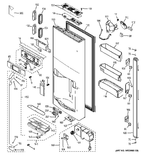 ge cafe refrigerator accessories