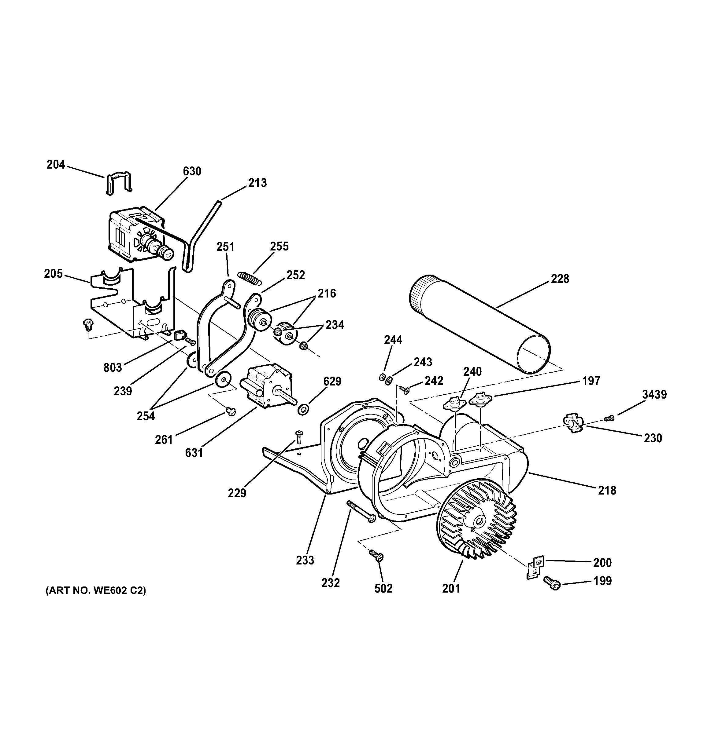 Assembly View for BLOWER & MOTOR | PFDS450EL2WW