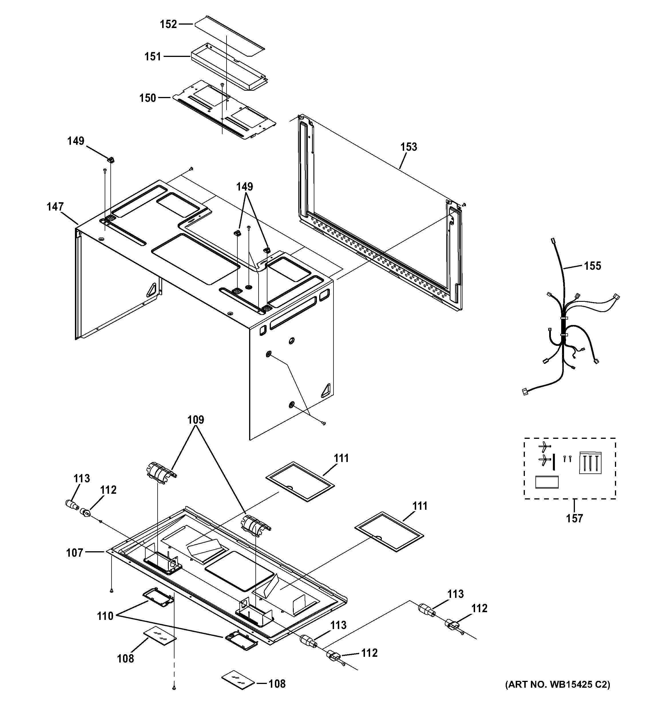 Assembly View for INTERIOR PARTS | PVM9005SJ2SS