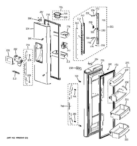 Lg Refrigerator Parts Accessories Icemaker Kit Sears