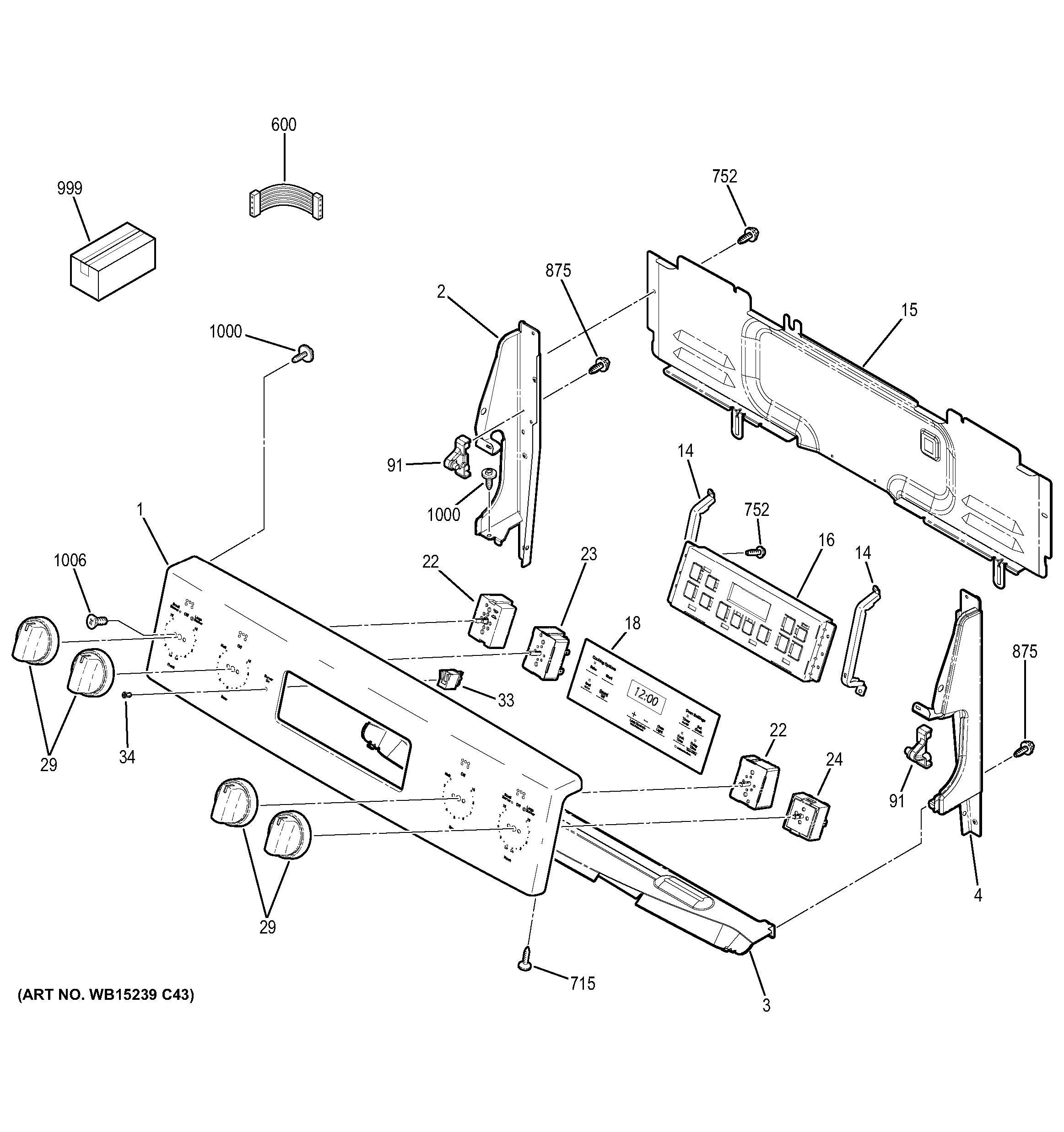 Assembly View for CONTROL PANEL | JBS60RK1SS