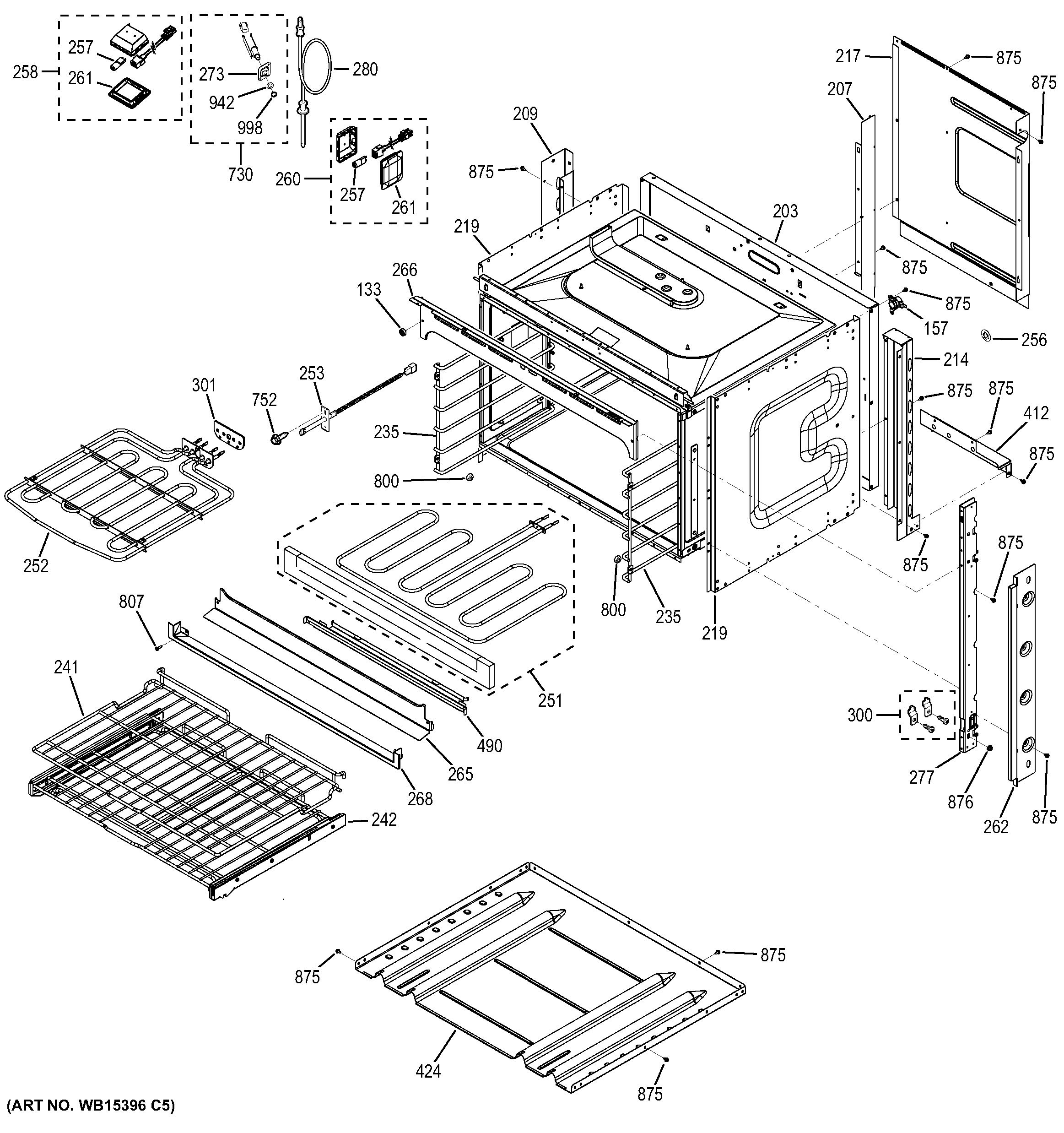 Assembly View for BODY PARTS | PK7800SK2SS