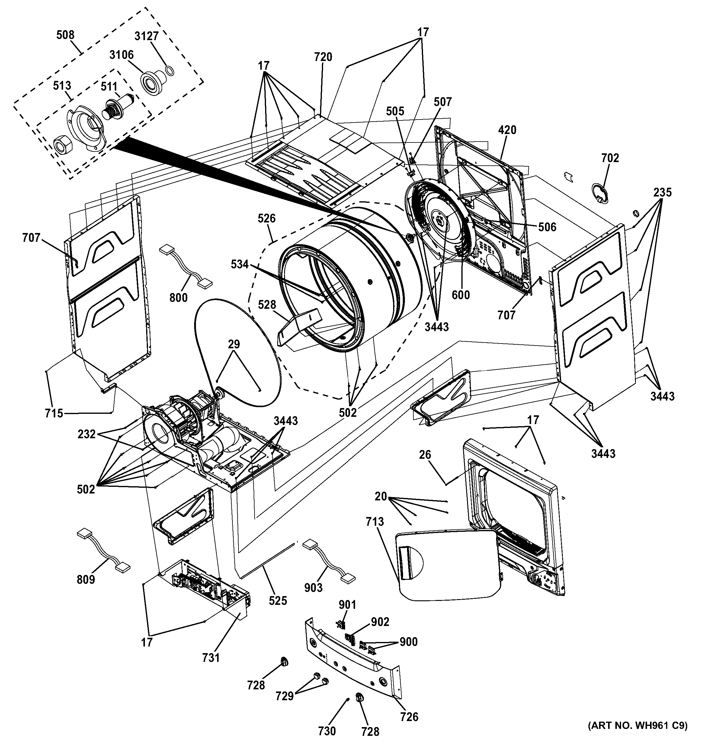 Assembly View For Cabinet (1) 