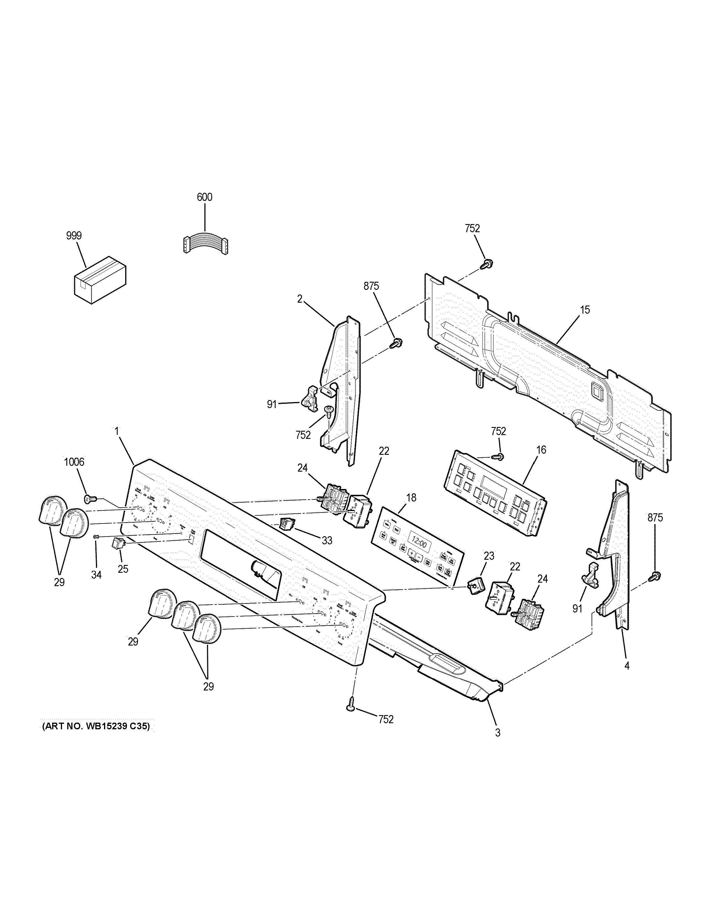 Assembly View for CONTROL PANEL | JB700SJ2SS