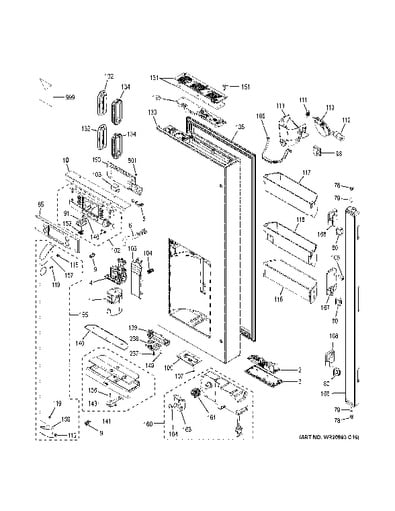 33++ Ge cafe refrigerator parts diagram ideas