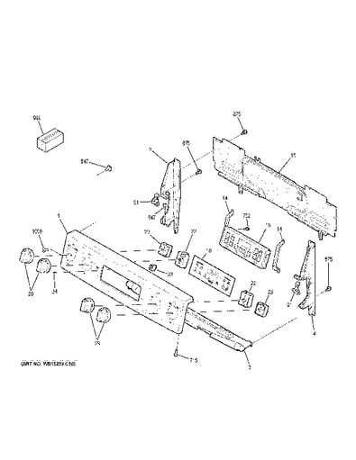 Manopola Comando Forno GE WB03X24965 &ndash; Ricambio Originale Da Forno JB645RK1SS (con Graffi)
