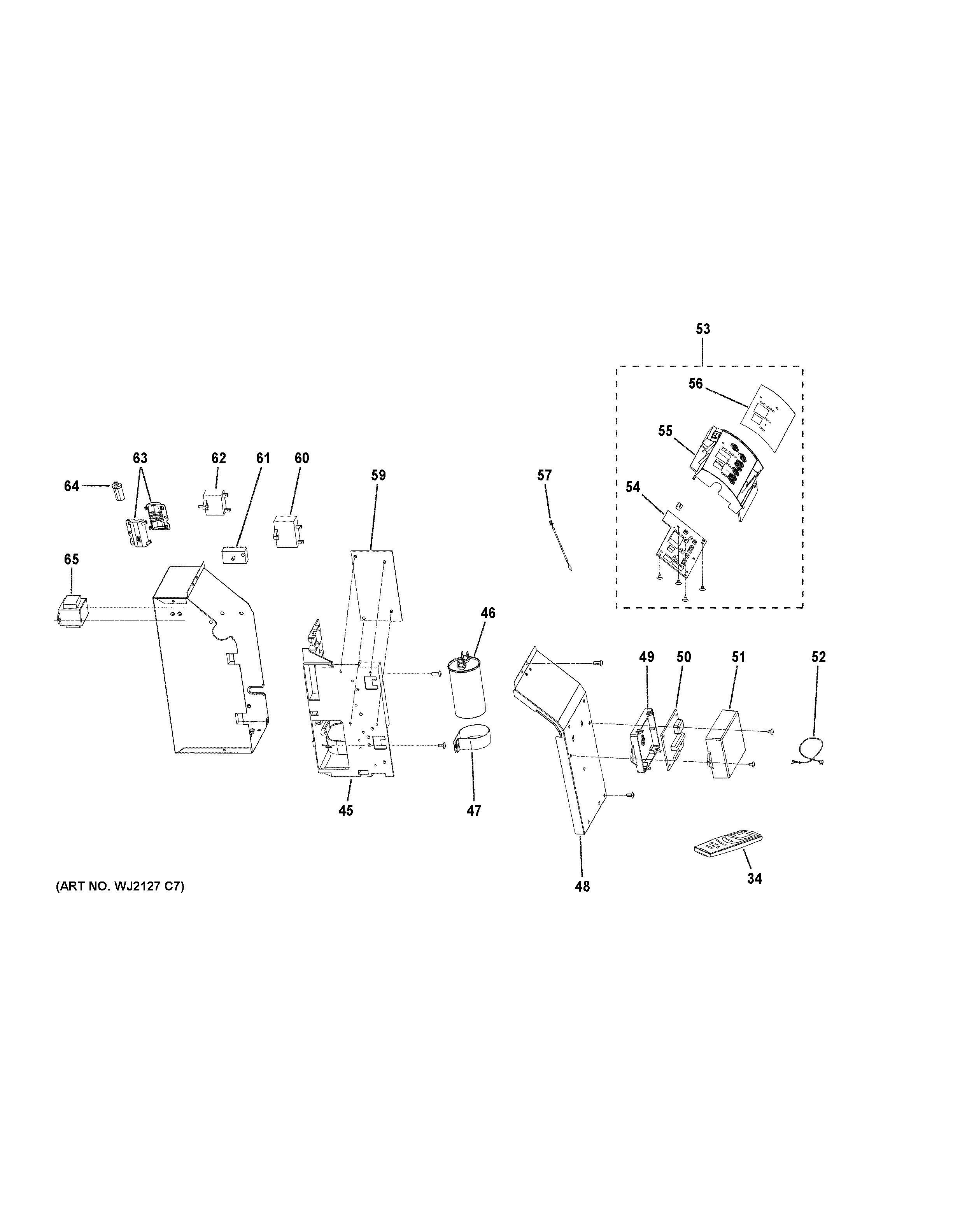 Assembly View for CONTROL PARTS | AJEQ09DCFL2