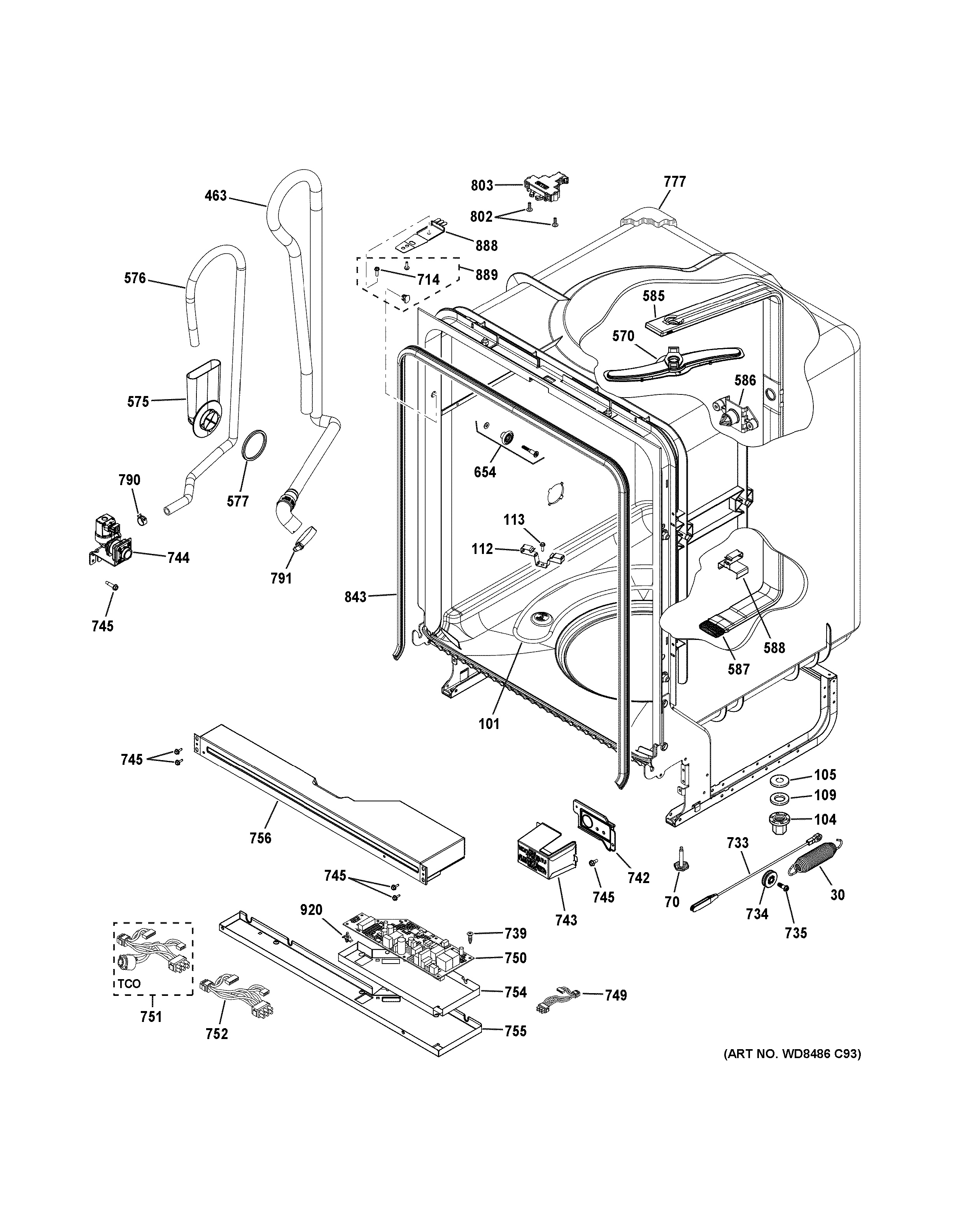35 Asko Dishwasher Parts Diagram