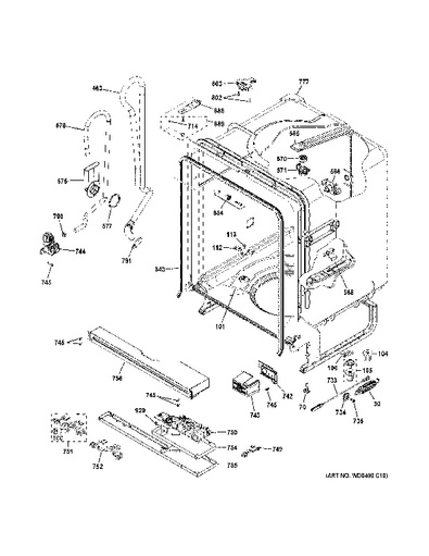 Model Search | GDF520PGJ2CC | Ge Dishwasher Schematic | | GE Appliances Parts and Accessories