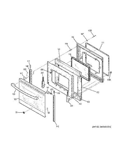 jb645rk4ss glass top