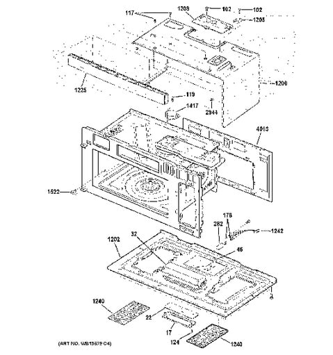 Mango (Manija) De Repuesto Para Horno/Microondas De La Marca GE - Compatible Con Modelos PSA9120SF1SS, JVM3162RJ1SS, Etc.