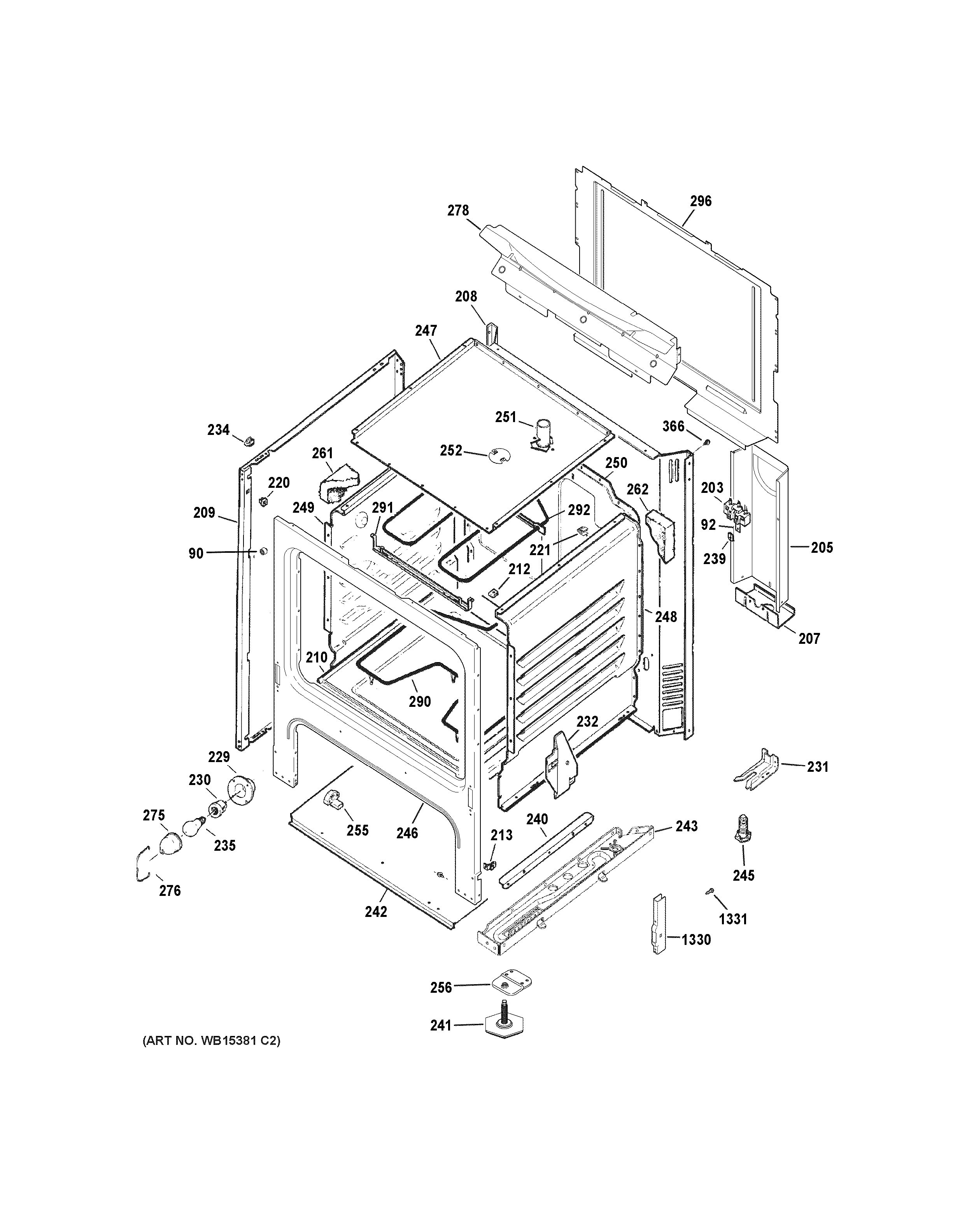 Assembly View for BODY PARTS | JBS10DF2WW