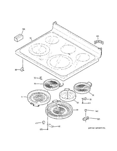 GE JB650EF1ES Parts List