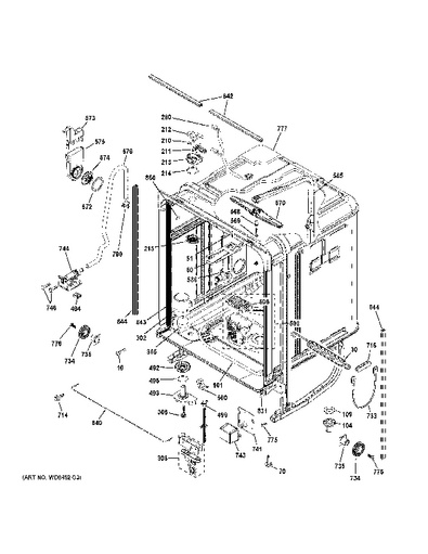 ge monogram dishwasher parts list