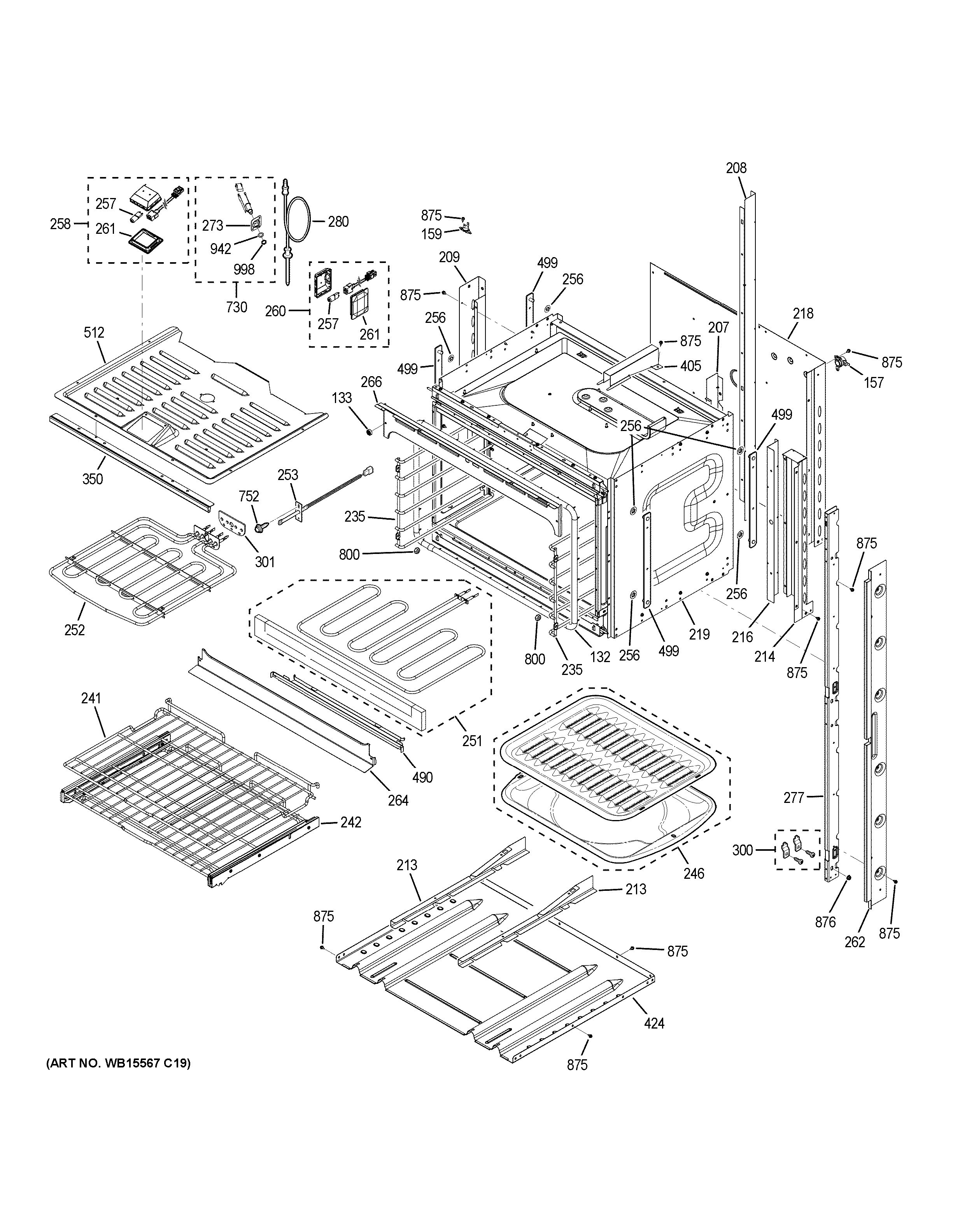 Assembly View for LOWER OVEN | CT9570SL3SS