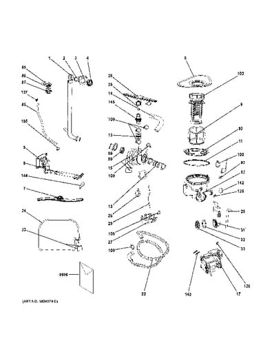 ge dishwasher gldt696jss