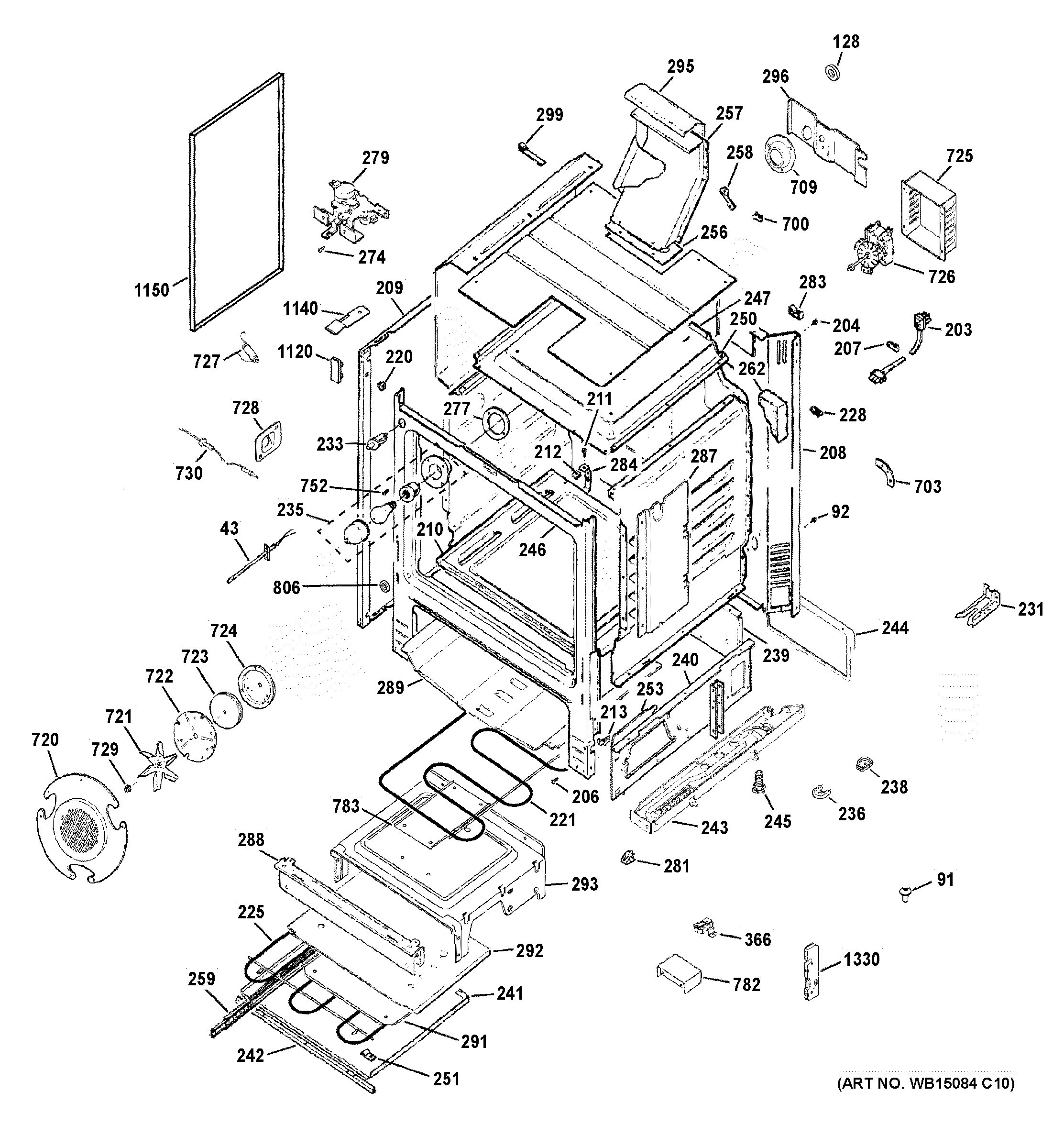 Assembly View for BODY PARTS | CGS985SET5SS