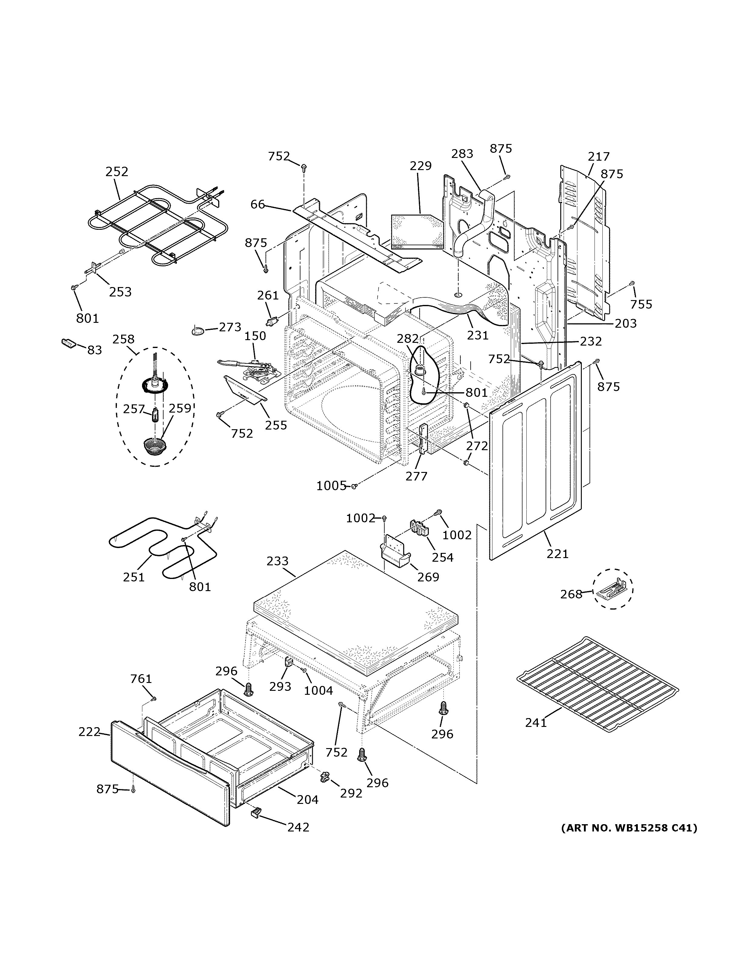 Assembly View for BODY PARTS | JB655SK7SS