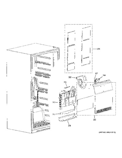 ge freezer parts