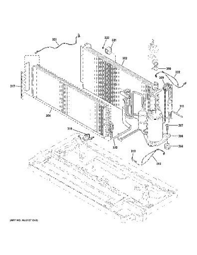 General Electric Bulb Housing ASM Part #WR02X11565