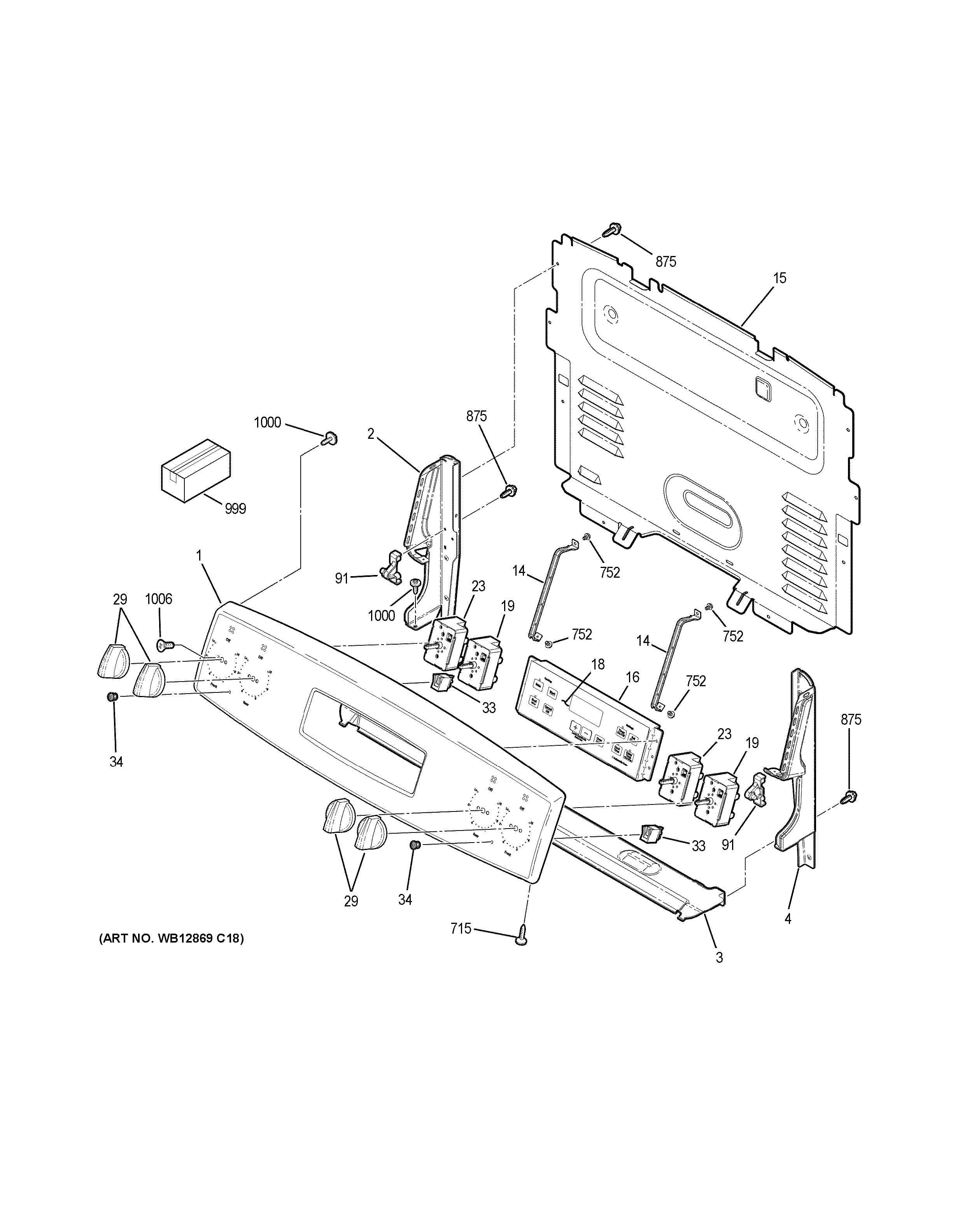 Assembly View for CONTROL PANEL | JB258RM2SS