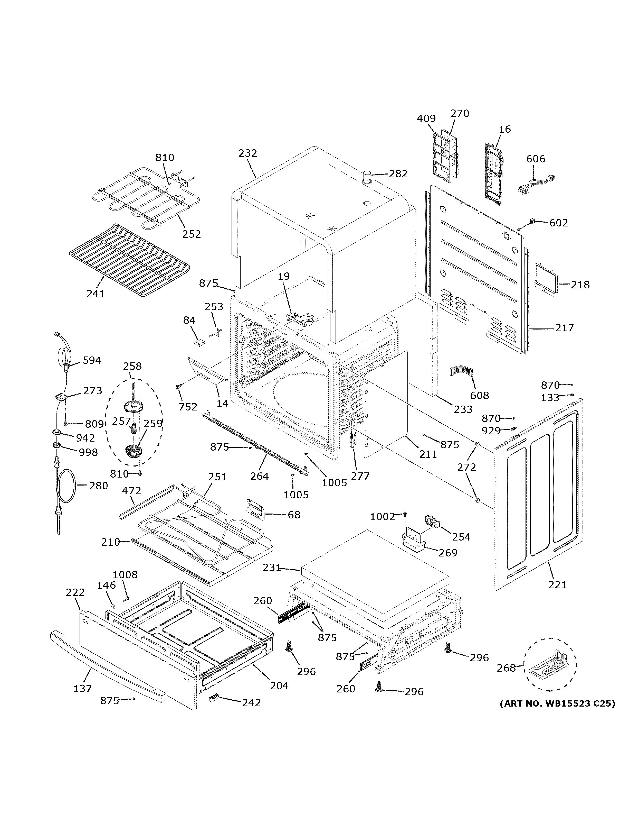 Assembly View for BODY PARTS | PSS93YP1FS