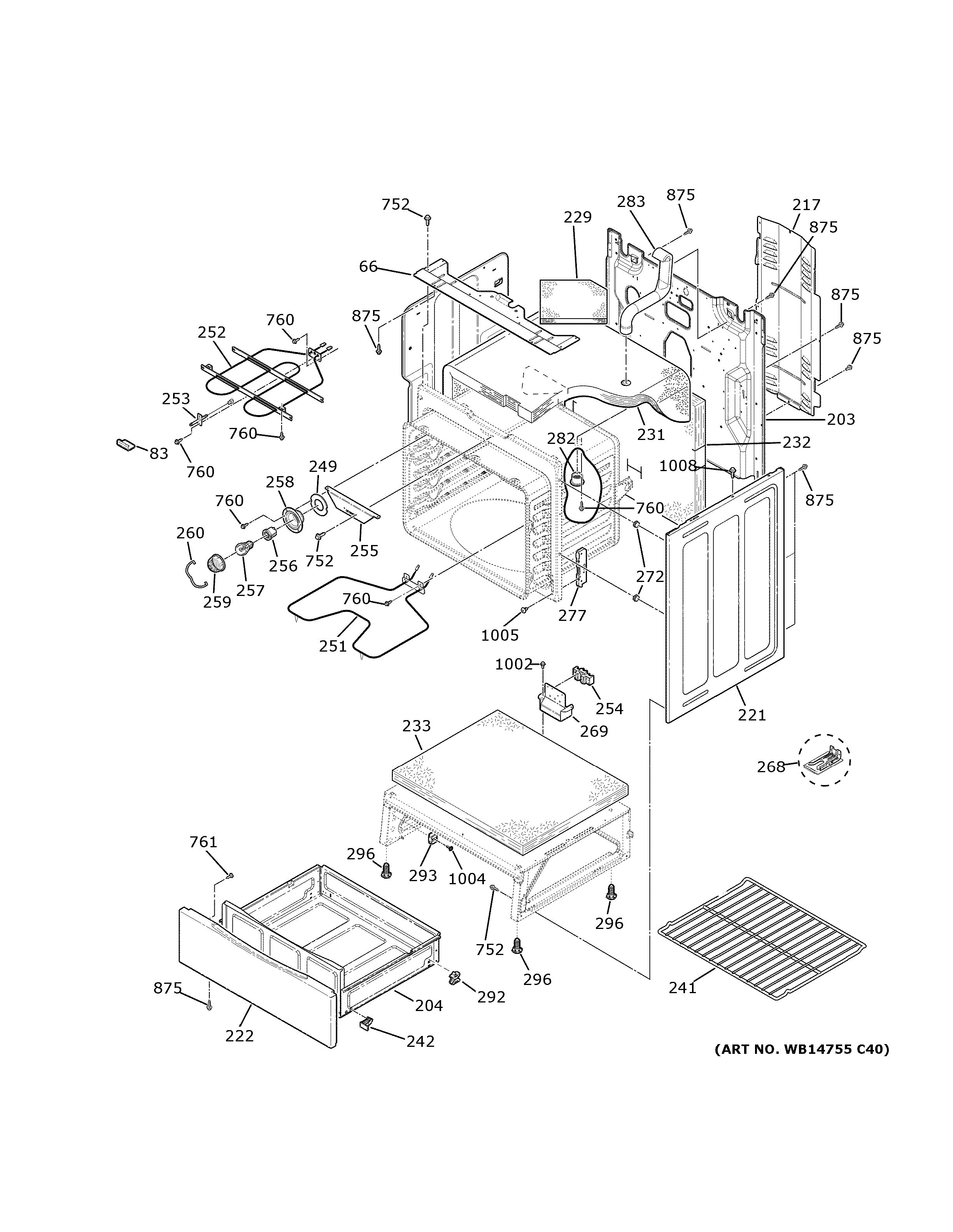 Assembly View for BODY PARTS | JBS60RK6SS