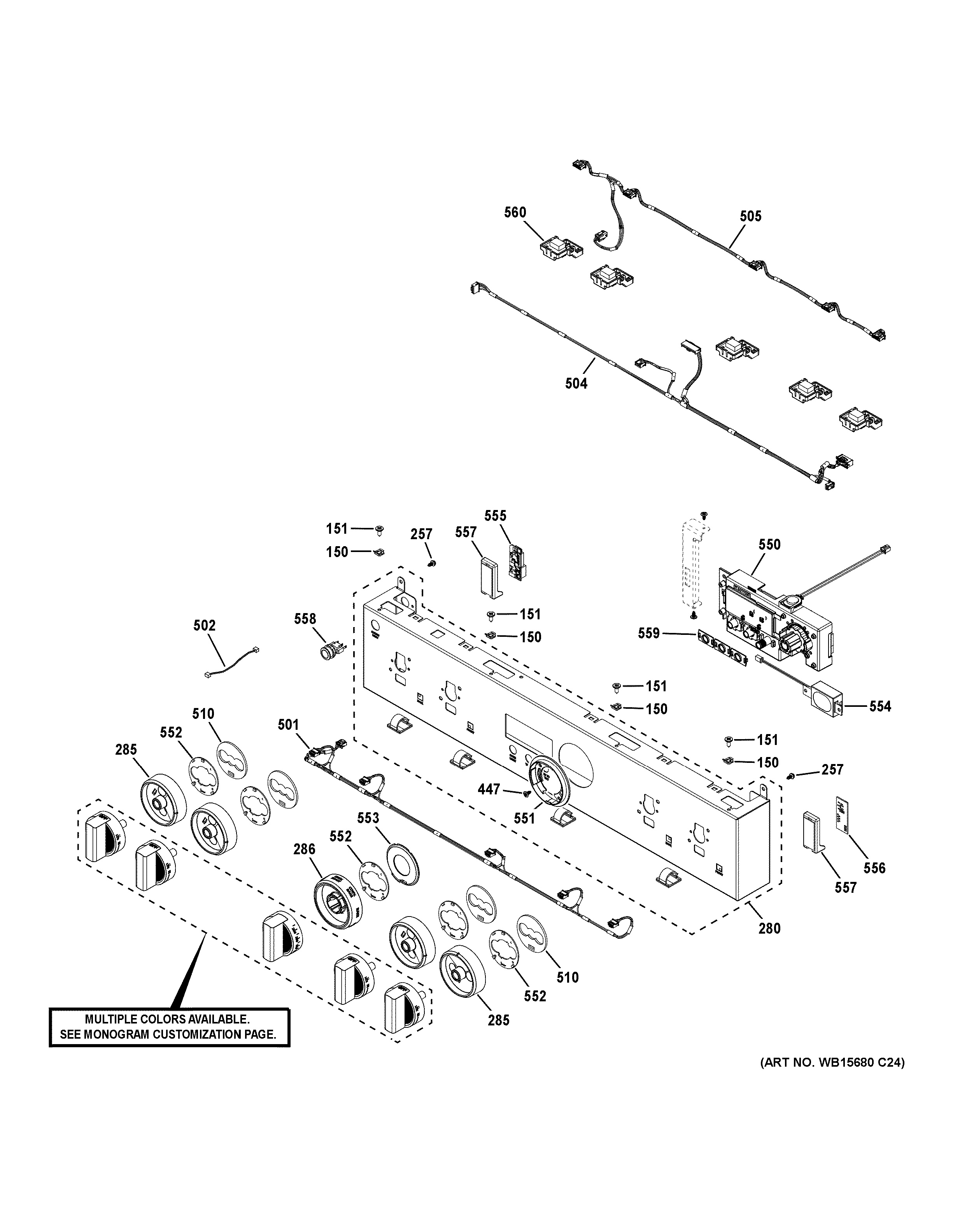 Assembly View for CONTROL PANEL | ZGP304NT1SS