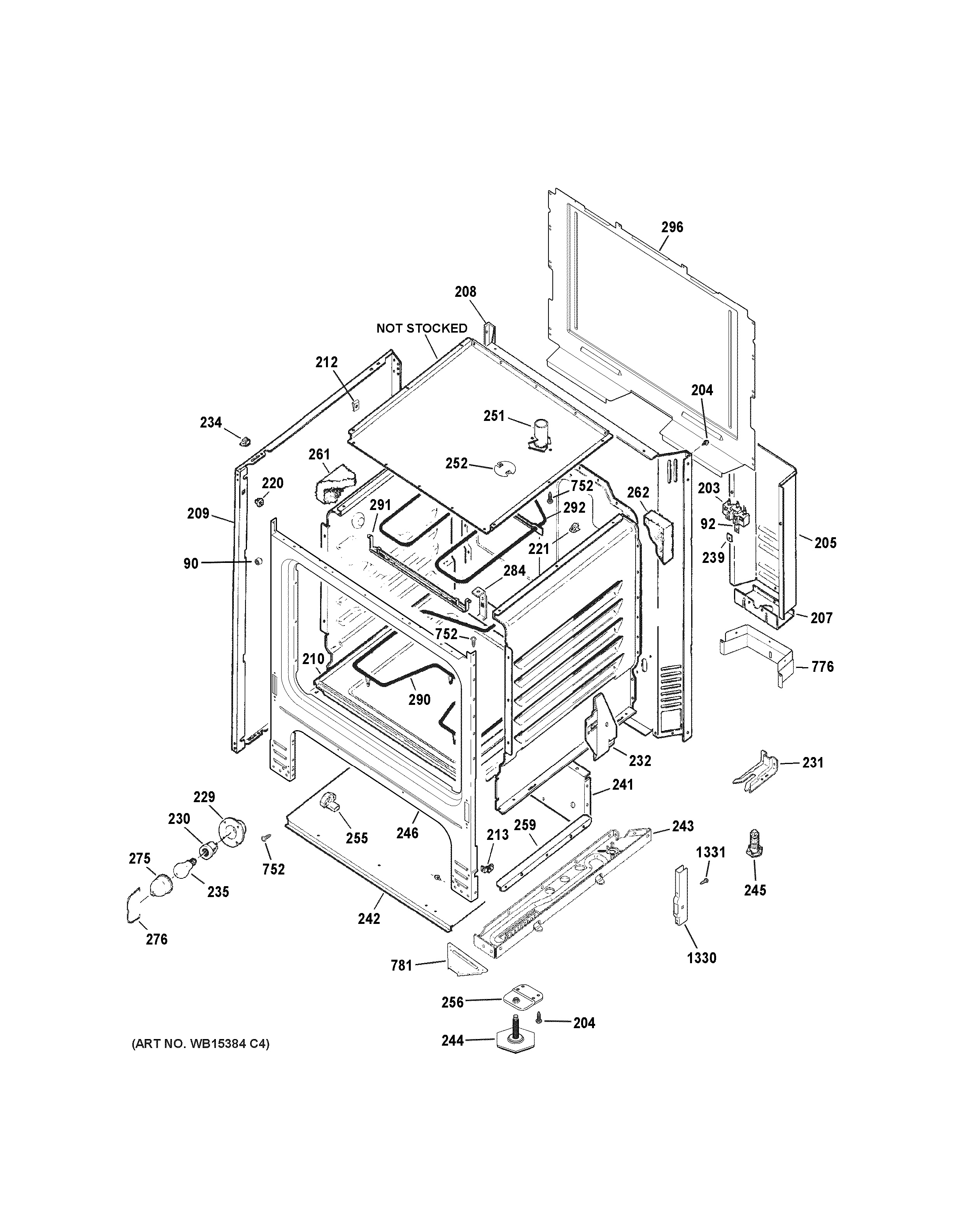 Assembly View for BODY PARTS | JBS460DM1WW