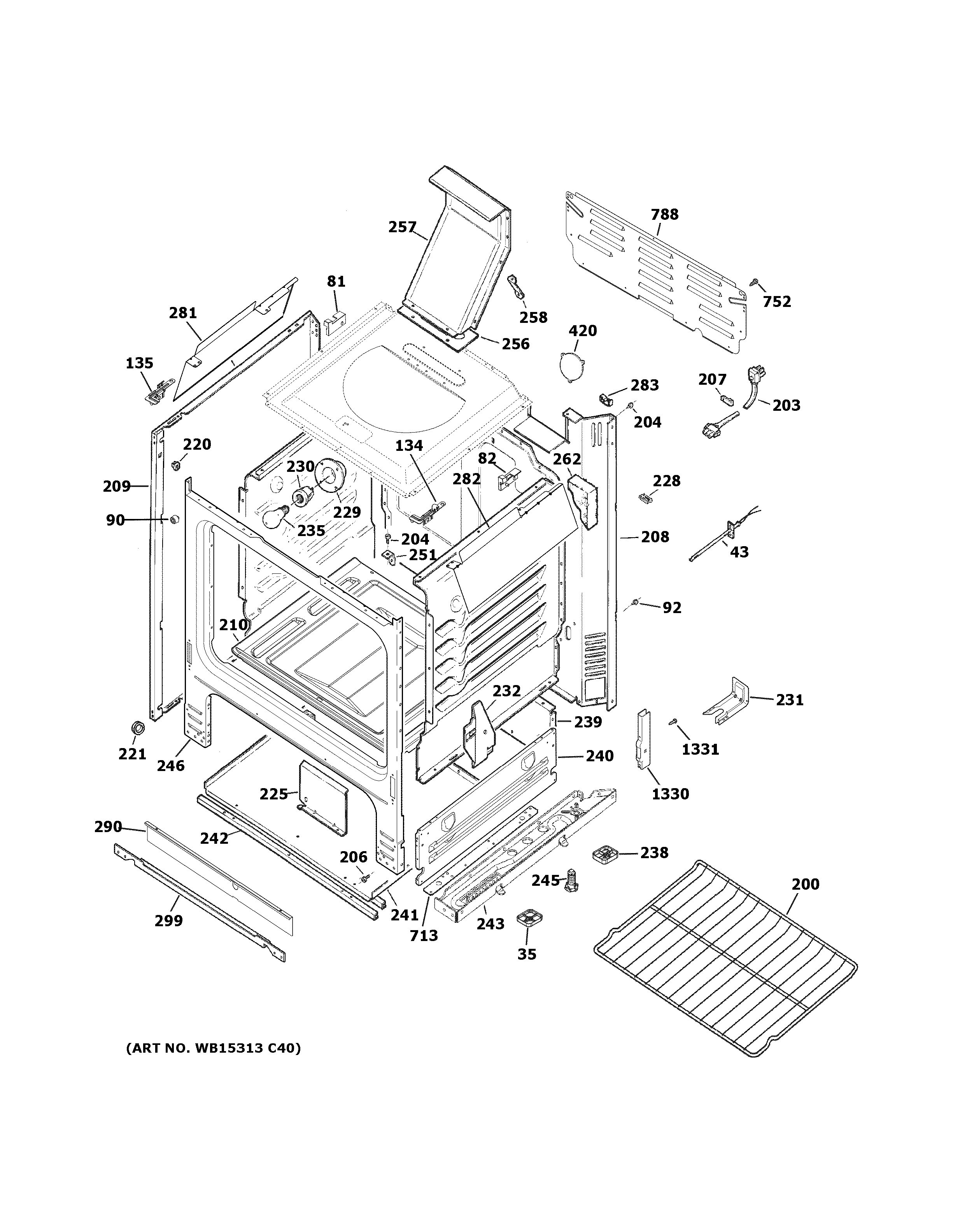 Assembly View for BODY PARTS | JGBS66REK5SS