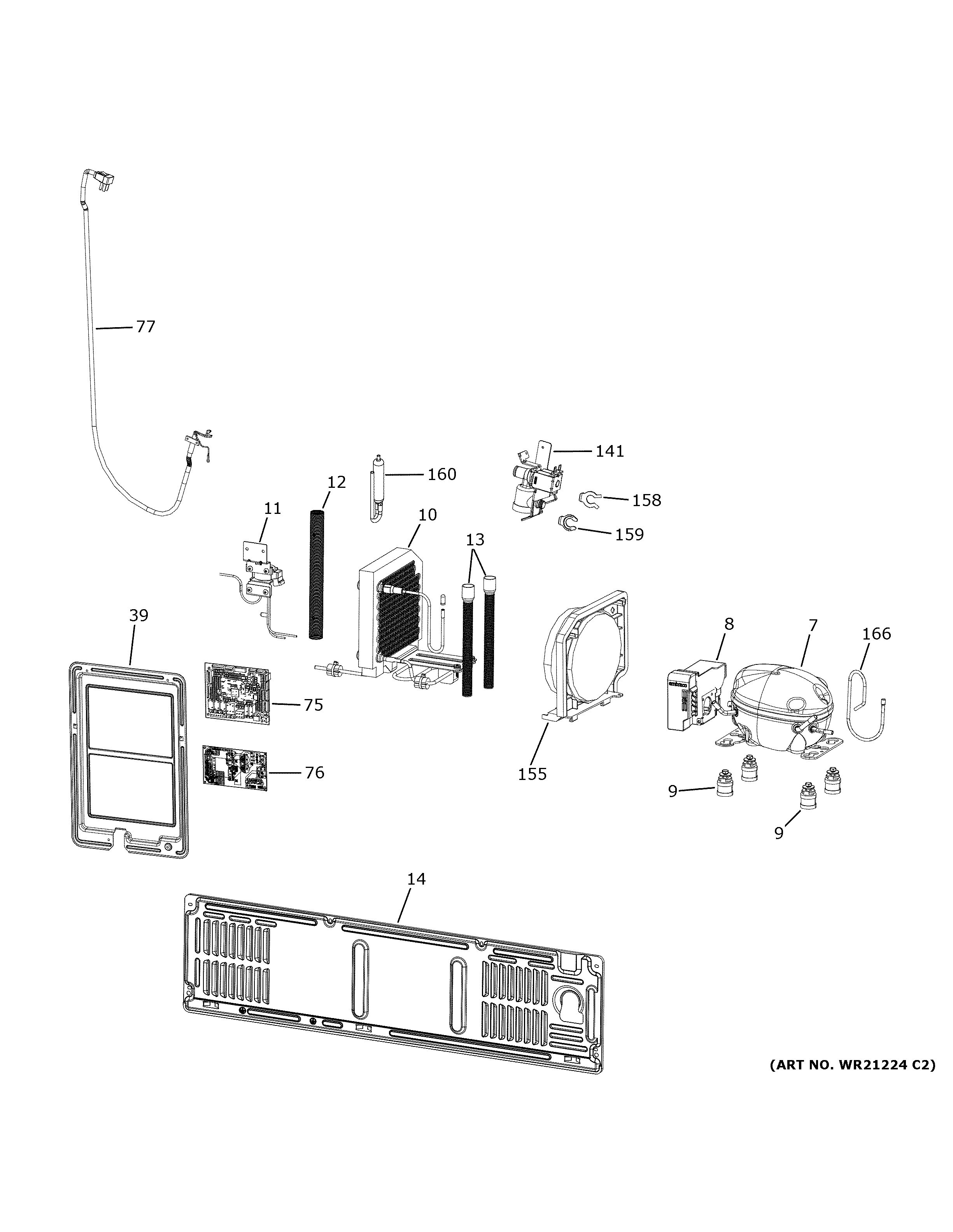 Assembly View for MACHINE COMPARTMENT | CQE28DM5NBS5